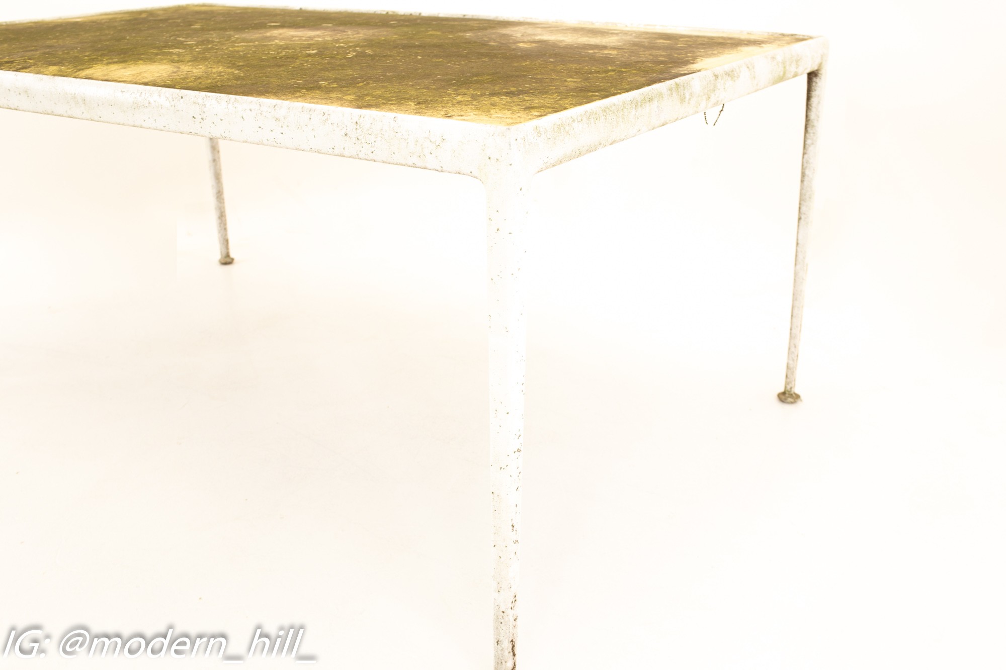 Richard Schultz for Knoll Mid Century Gold Top Dining Table