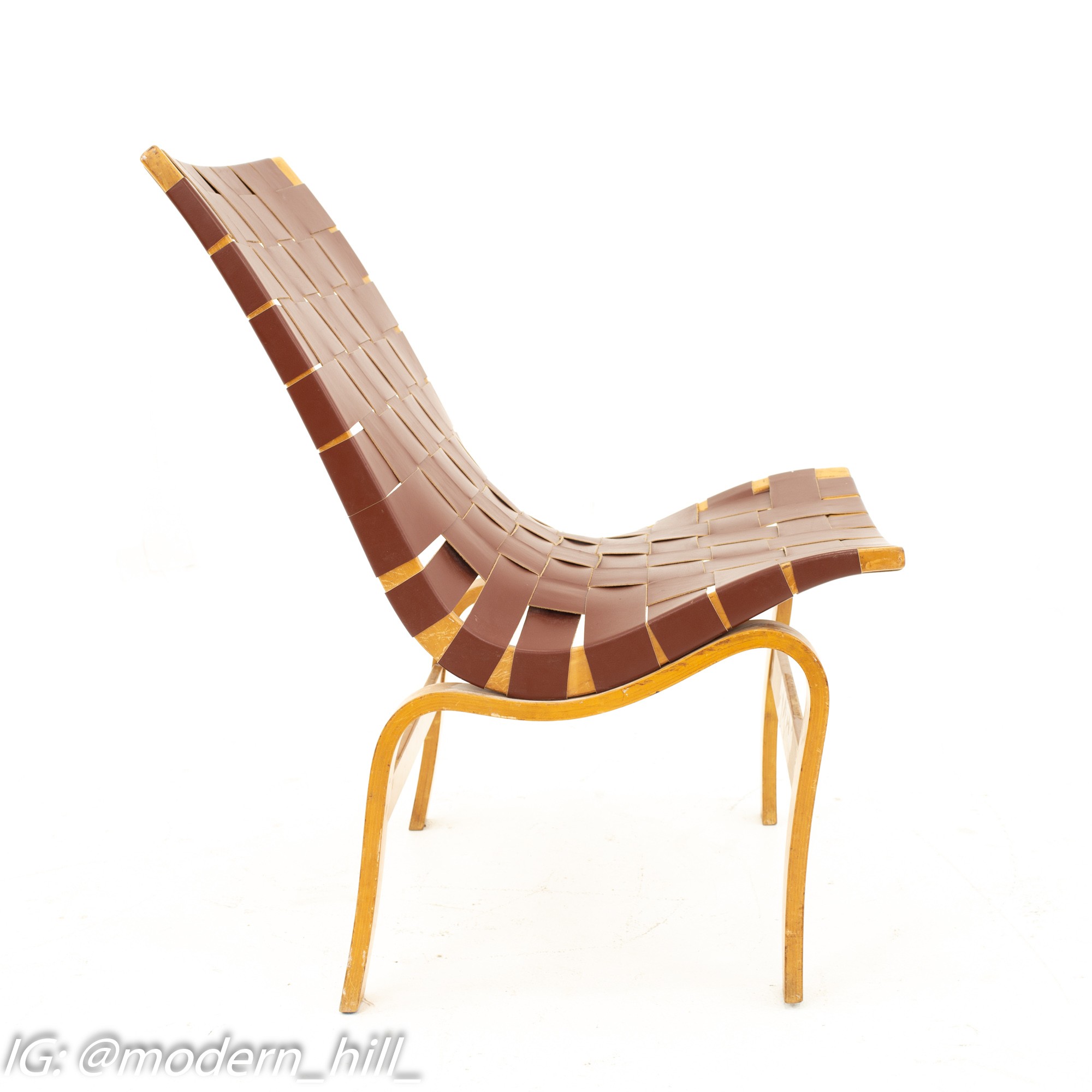 Bruno Mathsson Model 41 Eva Mid Century Lounge Chairs - Pair
