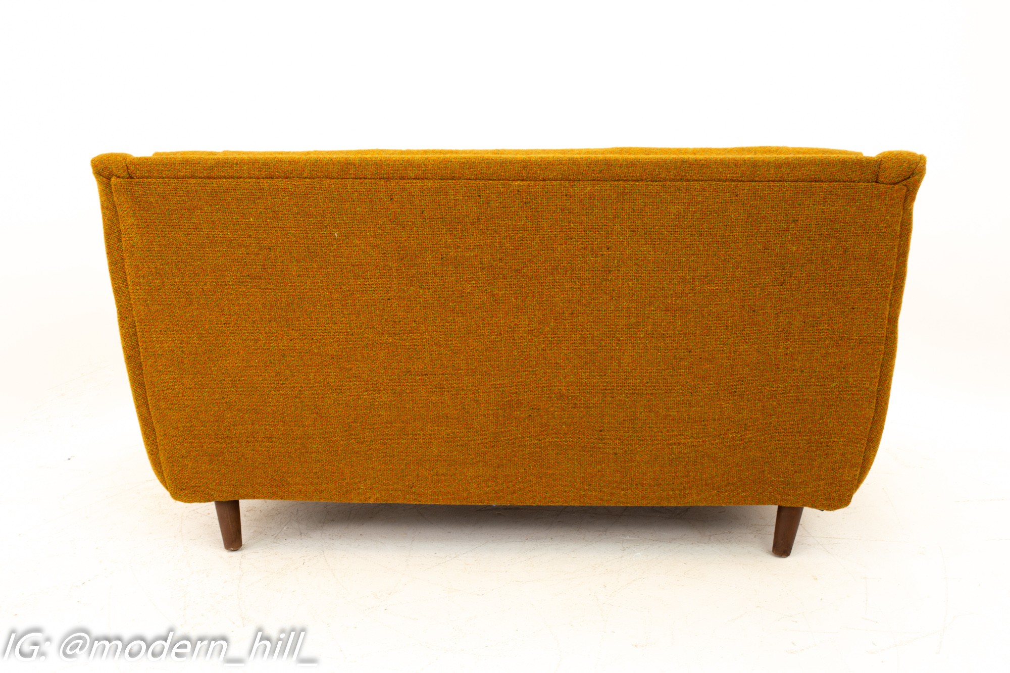 Adrian Pearsall Style Norwalk Furniture Mid Century Gondola Loveseat Sofa
