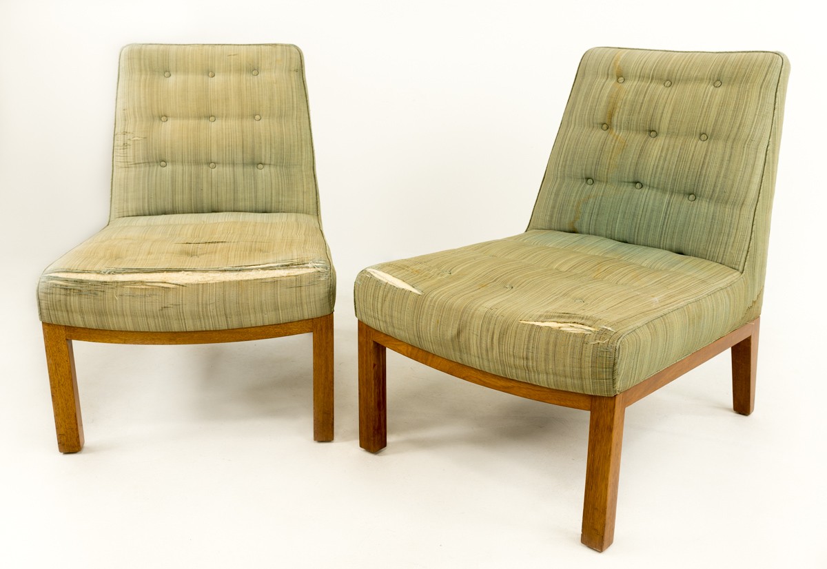 Edward Wormley for Dunbar Slipper Chairs - Pair
