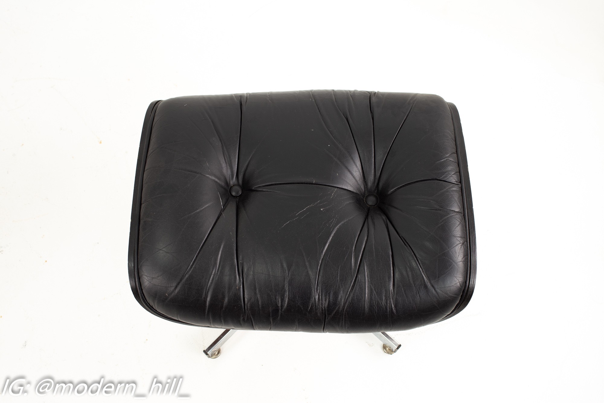 Images | Mid Century Modern Furniture - Mid Century Furniture Chicago Eames Style Plycraft Mid Century Black Leather and Walnut Lounge Chair and Ottoman