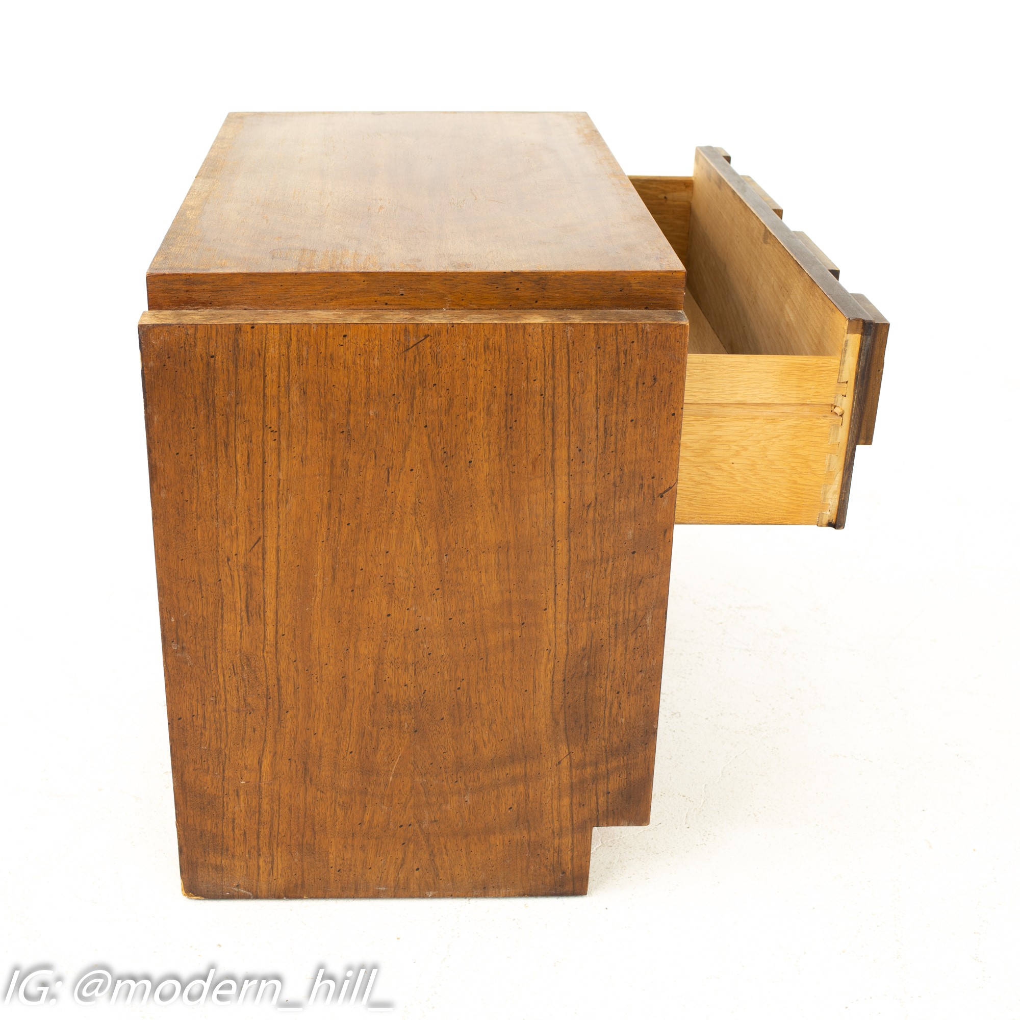 Images | Mid Century Modern Furniture - Mid Century Furniture Chicago Paul Evans Style Lane Brutalist Mid Century Single Drawer Nightstands - Pair