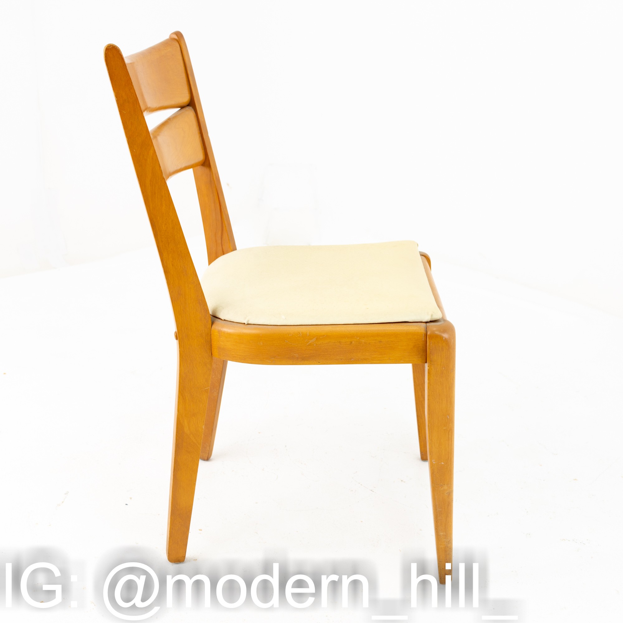 Heywood Wakefield Mid Century Blonde Side Chair