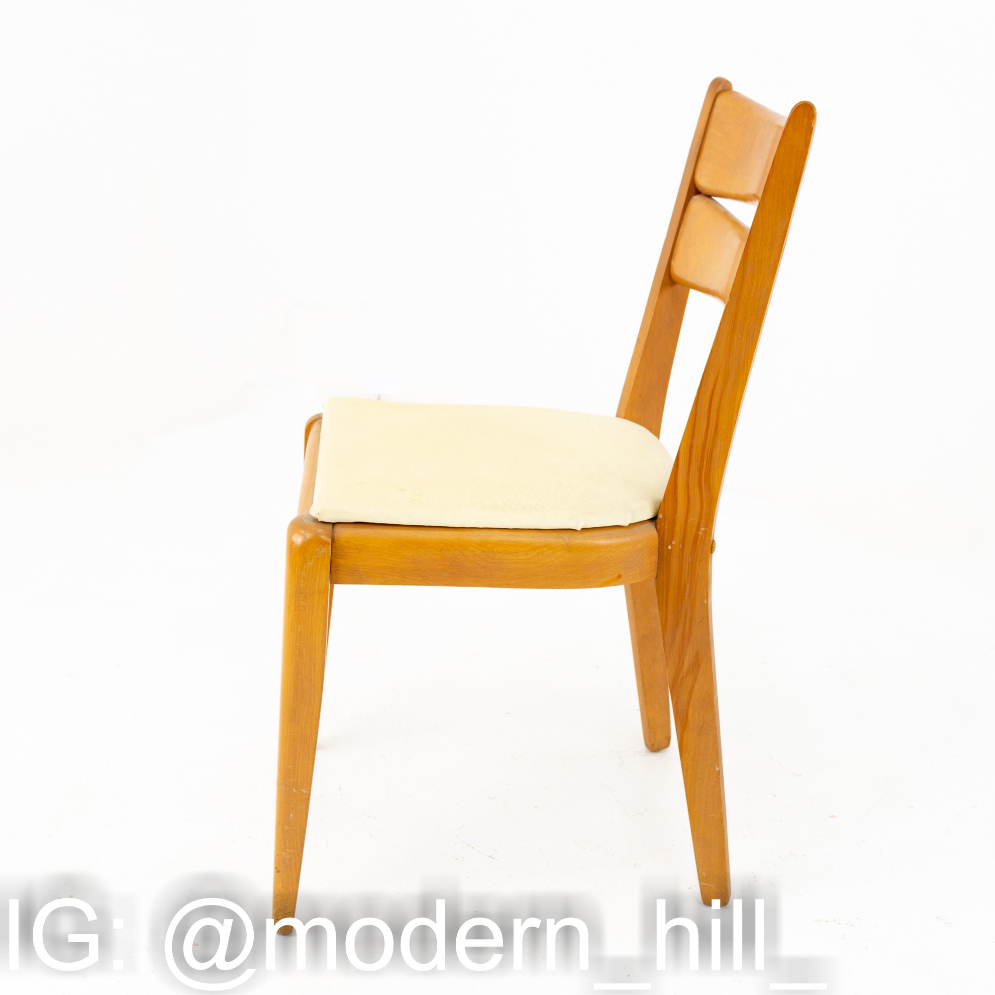 Heywood Wakefield Mid Century Blonde Side Chair