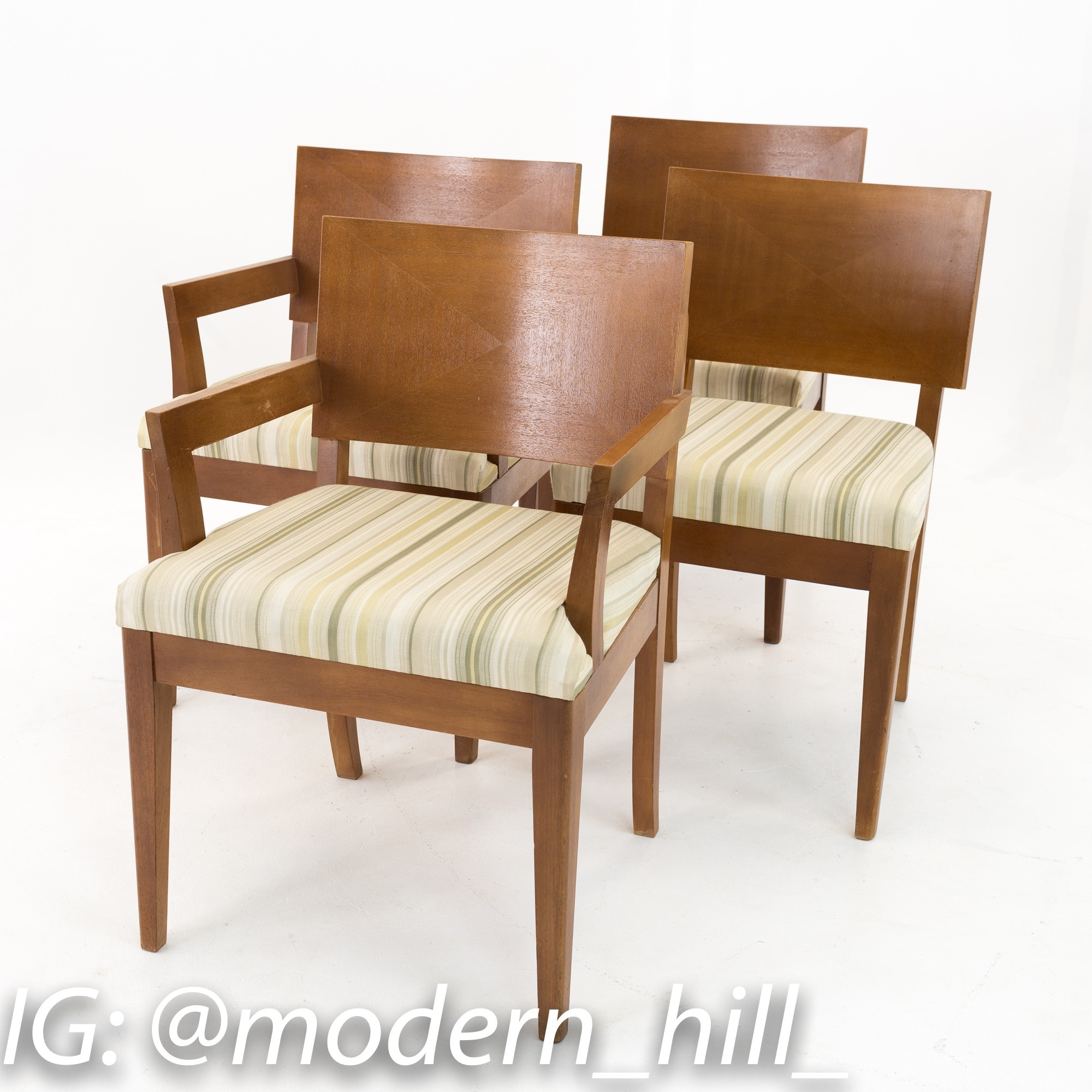 Paul Laszlo Style Stewartstown Furniture Mid Century Dining Chairs - Set of 5