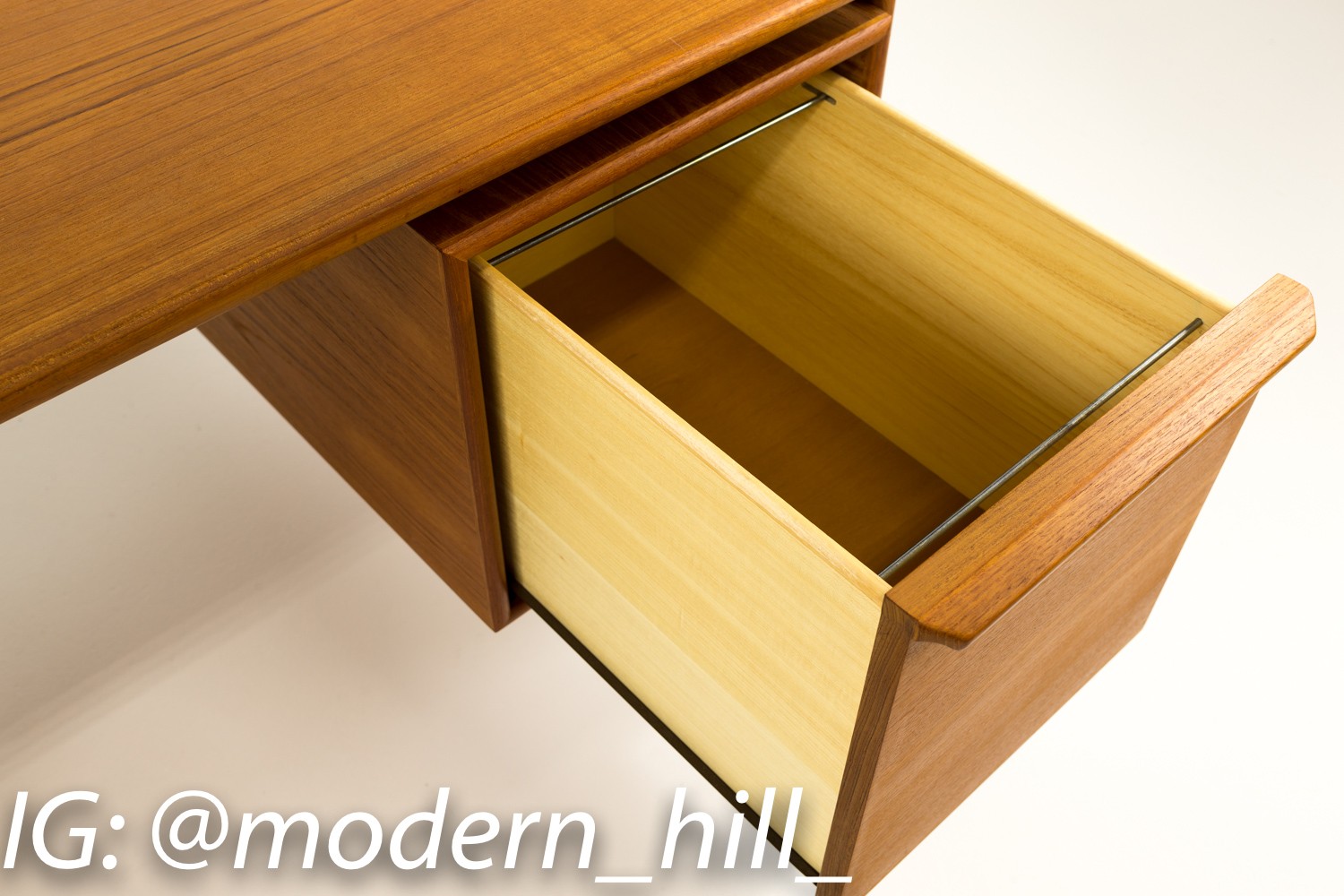 Mid-century Modern Danish Teak Floating Desk