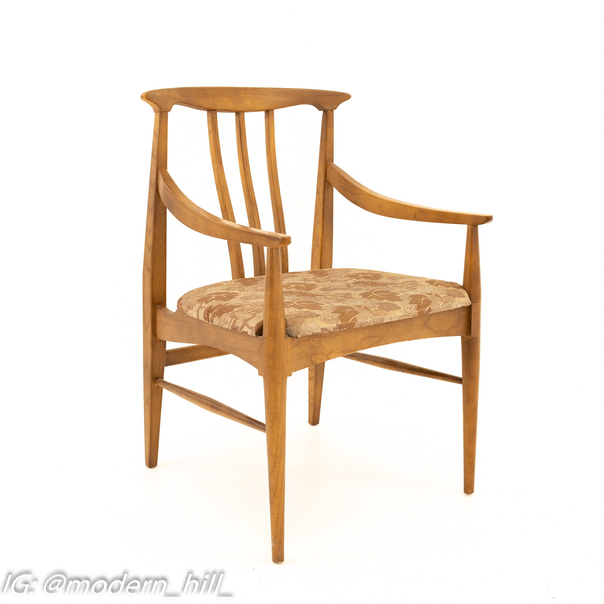 Danish Style Mid Century Walnut Dining Chairs - Set of 6