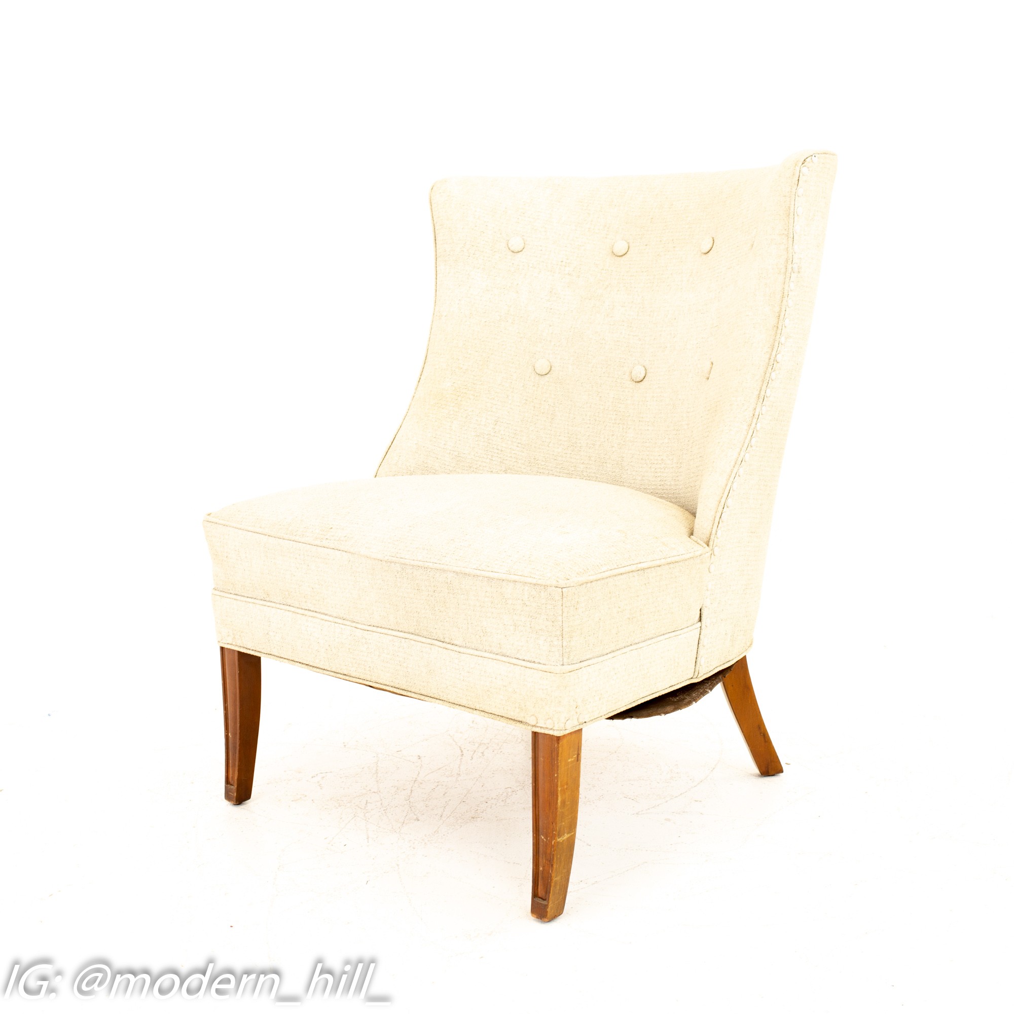 Dunbar Style Mid Century Lounge Chairs - Pair