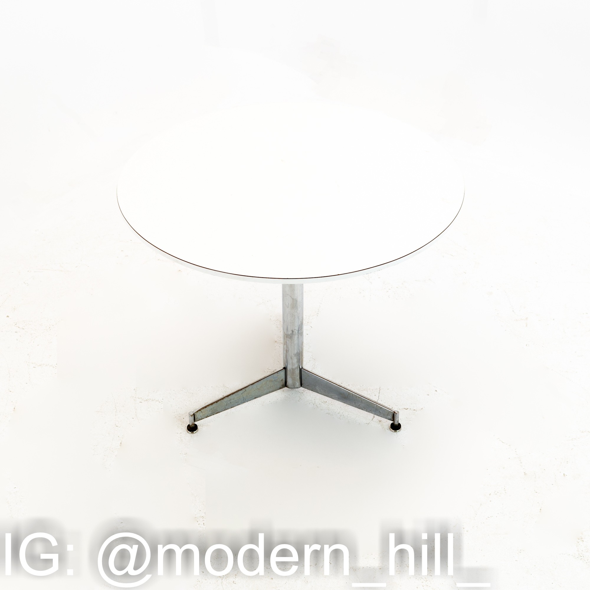 Herman Miller Style Mid Century Round Laminate Table