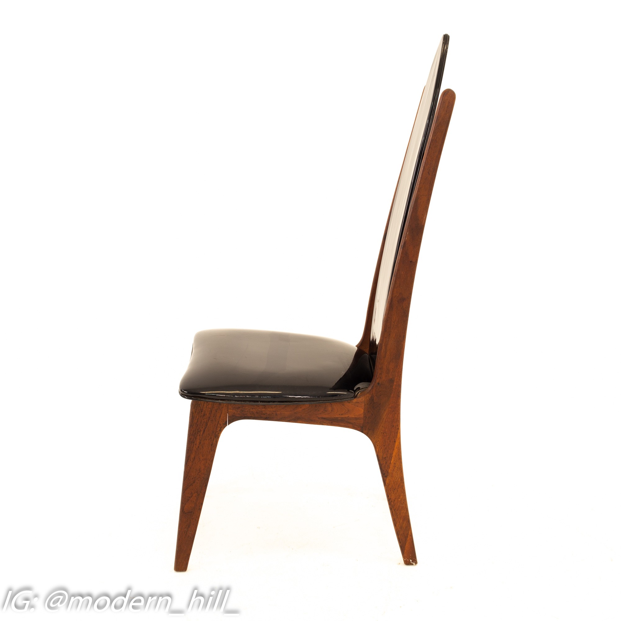 Mid Century Danish Teak Highback Dining Chairs - Set of 4