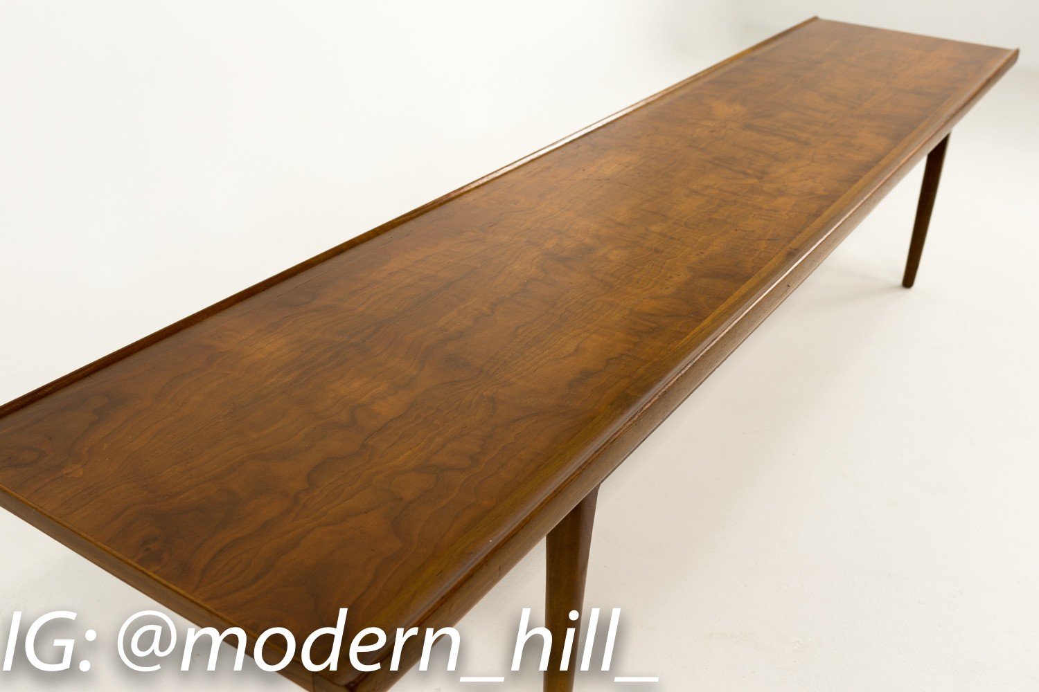 Mid-century Modern Long Drexel Coffee Table Bench