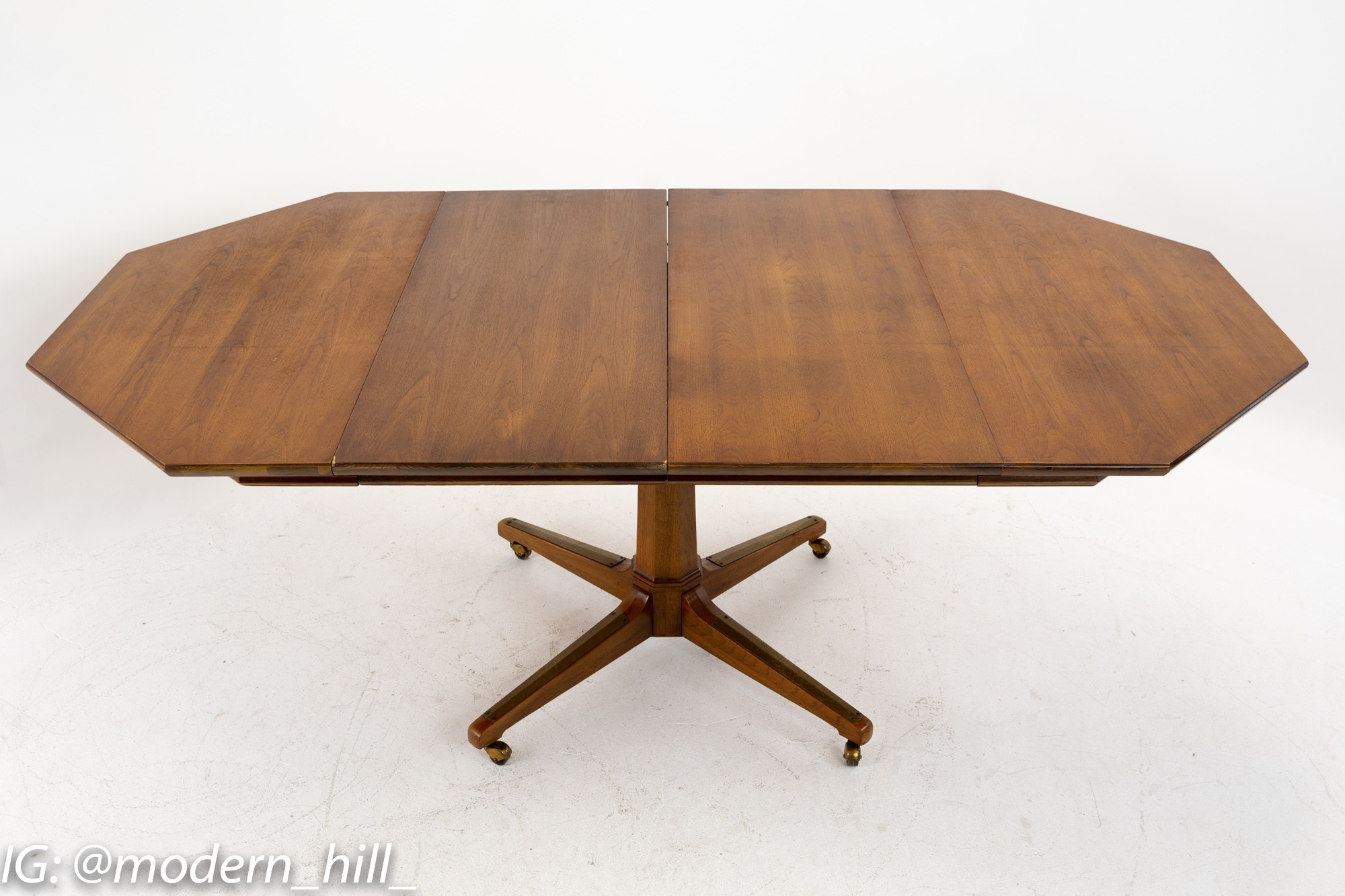 Richardson Mid Century Walnut Octagonal Dining Table