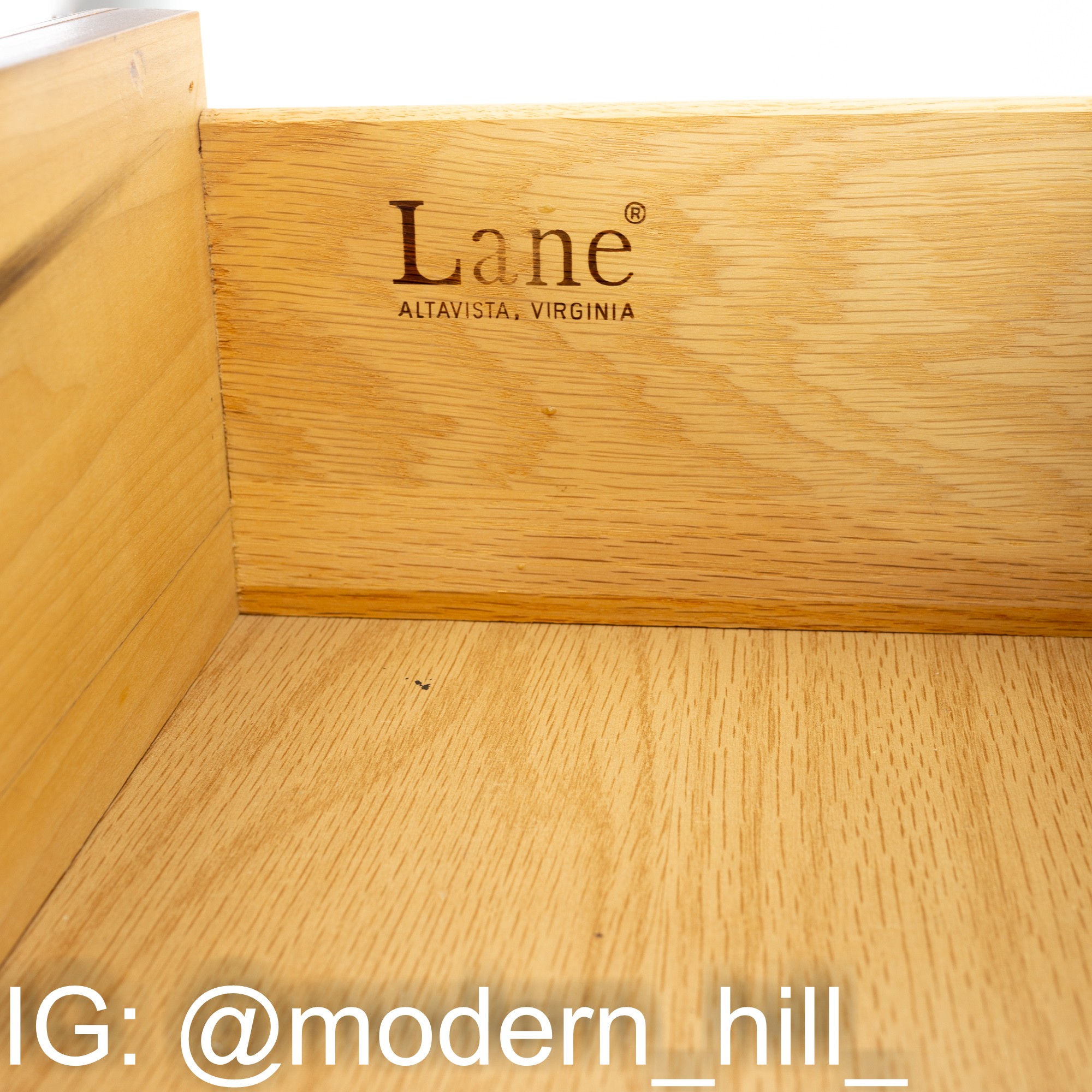 Lane First Edition Mid Century Walnut 5 Drawer Highboy Dresser
