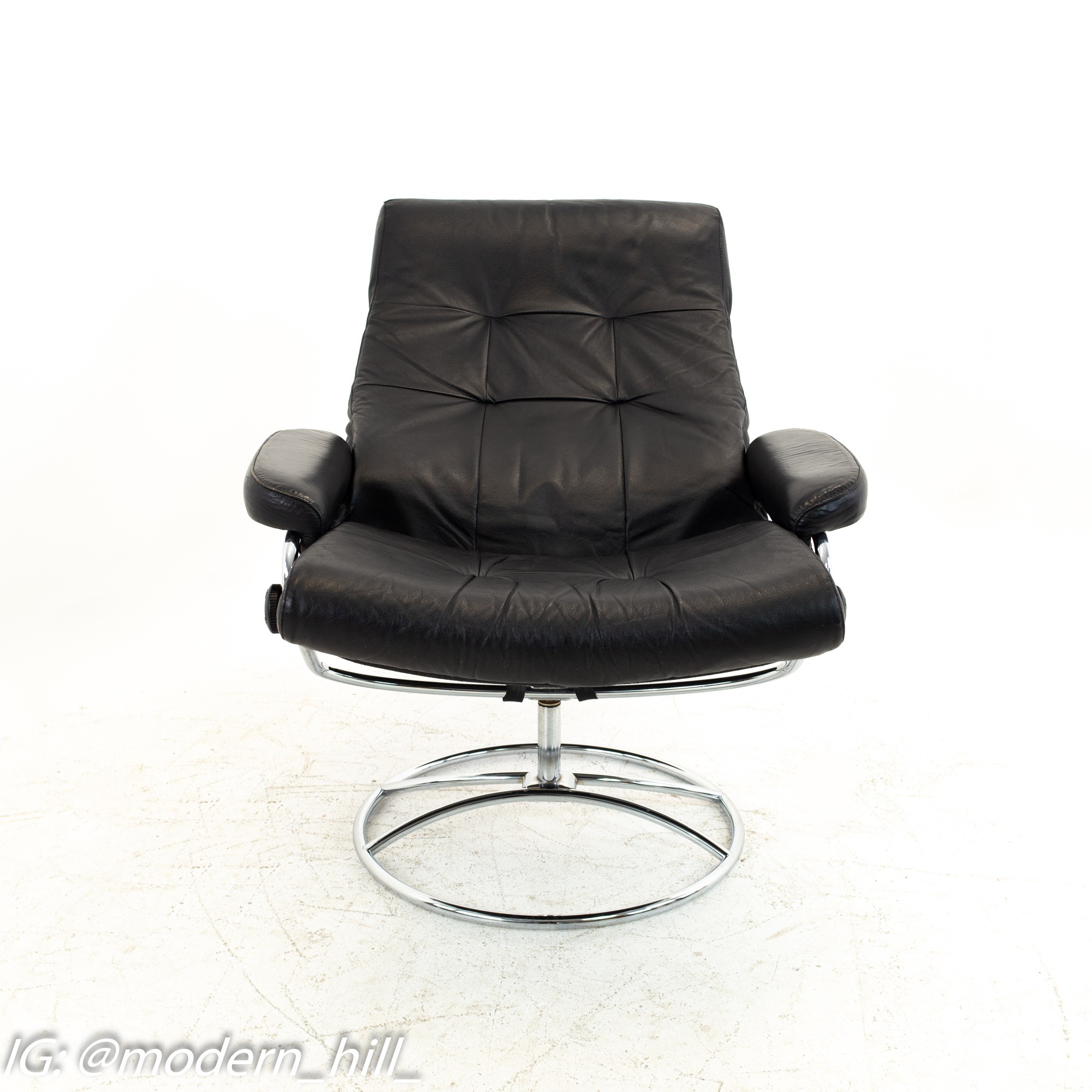 Images | Mid Century Modern Furniture - Mid Century Furniture Chicago Ekornes Mid Century Black and Chrome Lounge Chair and Ottoman