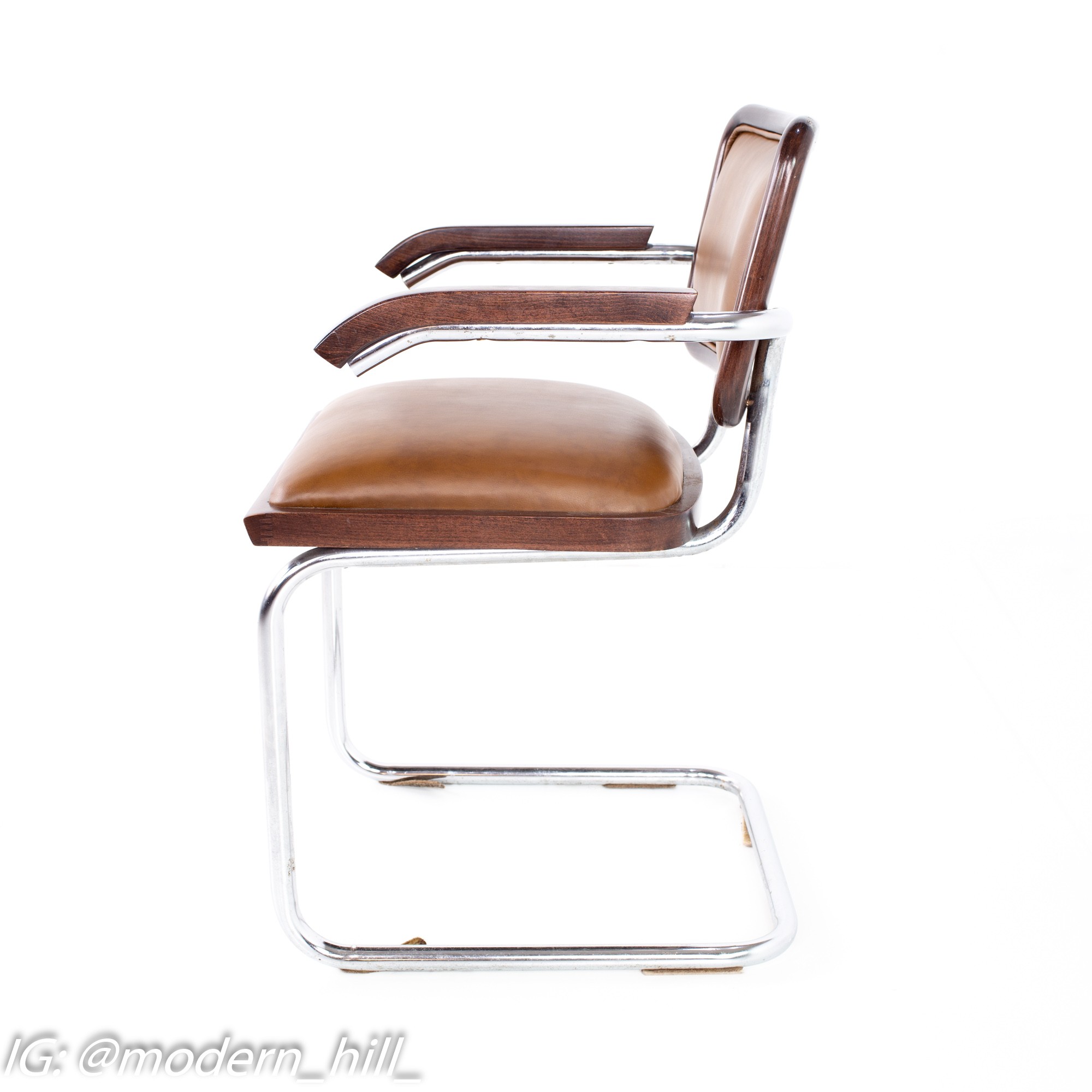 Marcel Breuer Cesca Style Mid Century Dining Chairs - Set of 5