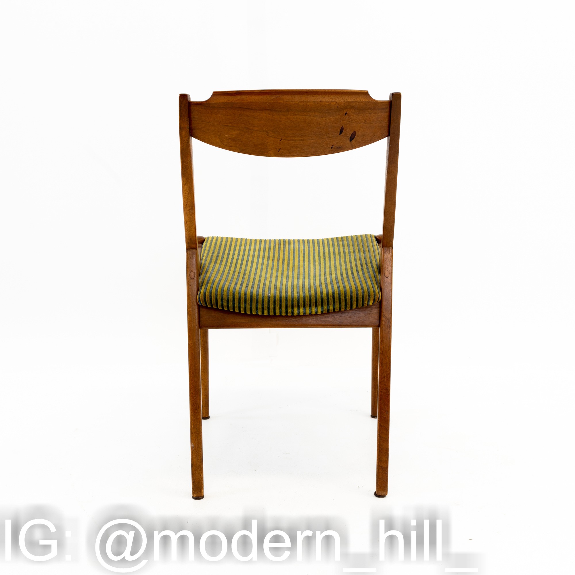 Images | Mid Century Modern Furniture - Mid Century Furniture Chicago Barney Flagg for Drexel Parallel Mid Century Walnut Dining Chairs - Pair