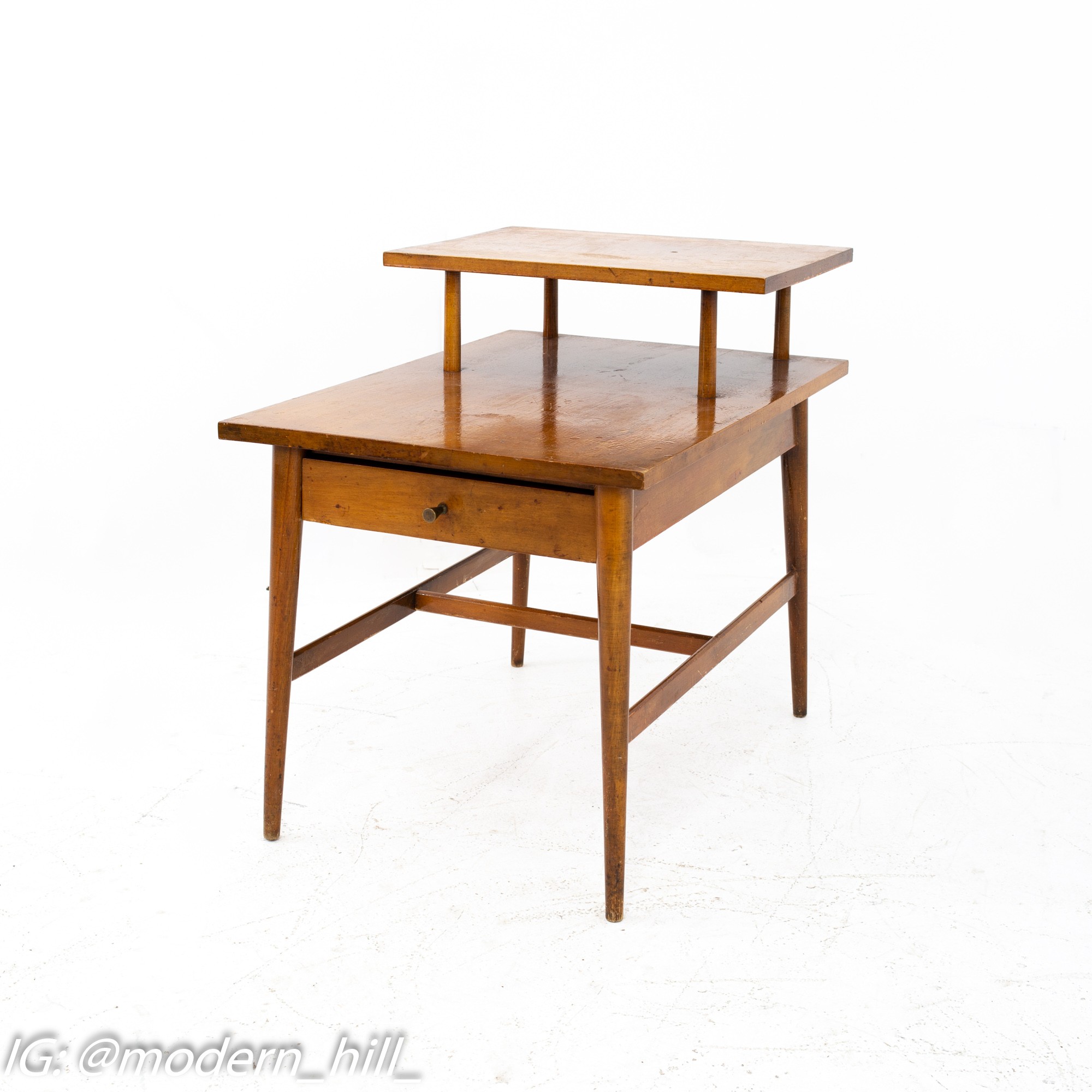 Paul Mccobb for Planner Group Mid Century 2 Tier Side End Table