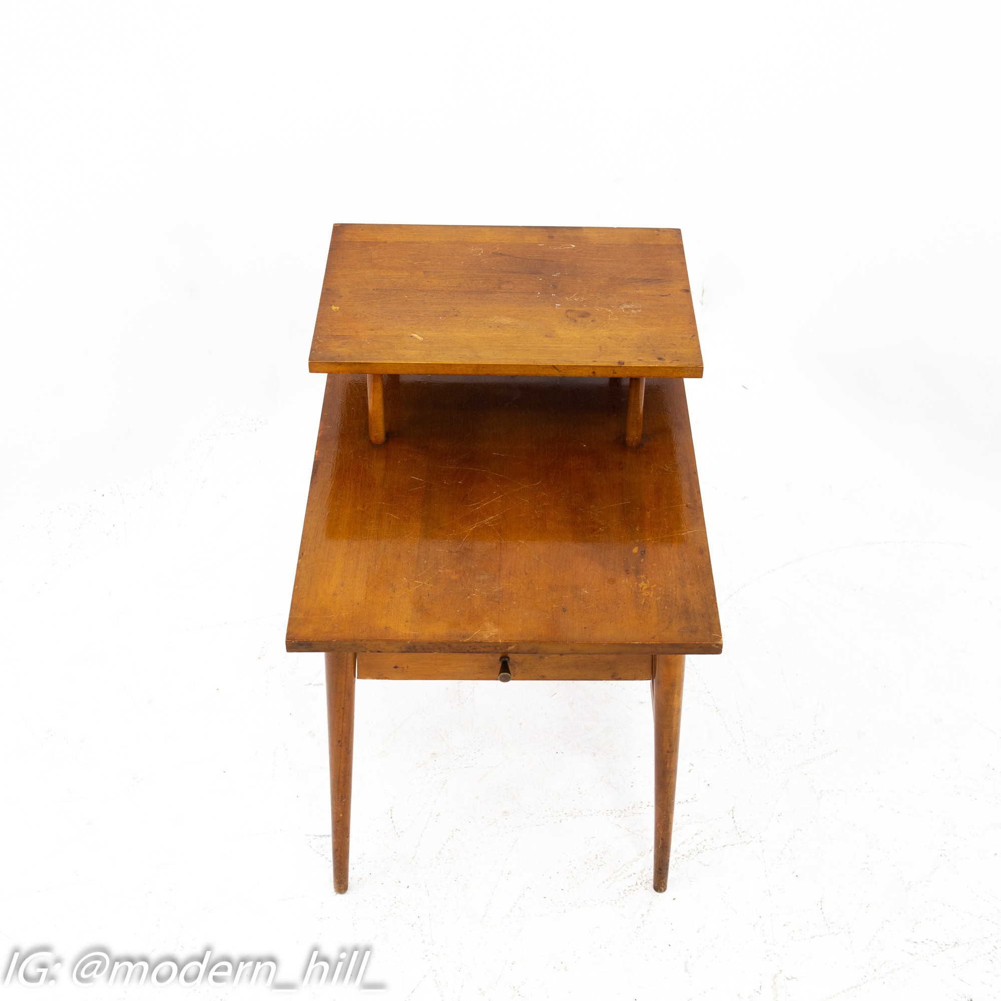 Paul Mccobb for Planner Group Mid Century 2 Tier Side End Table