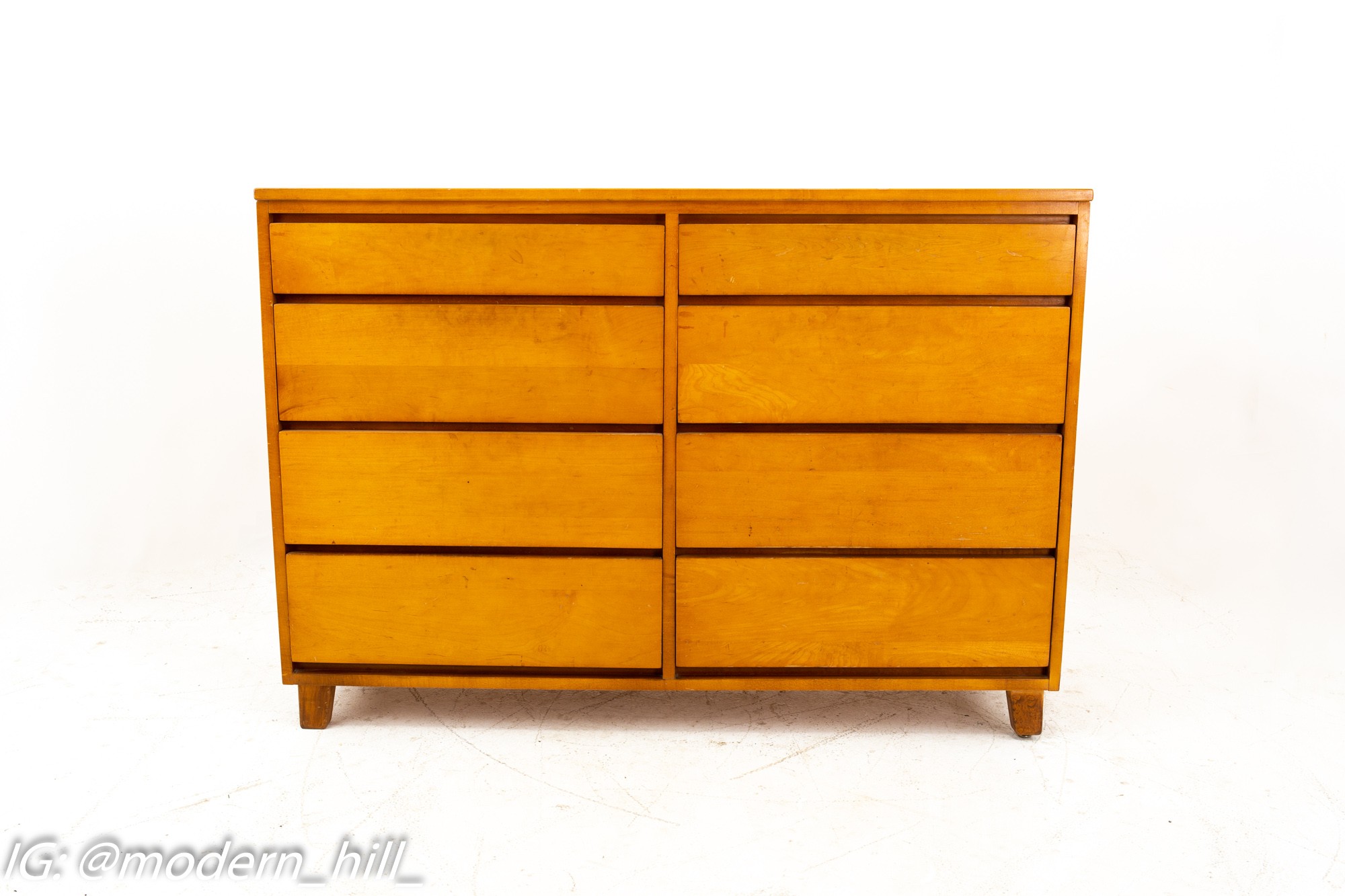 Russel Wright for Conant Ball Mid Century Lowboy Dresser