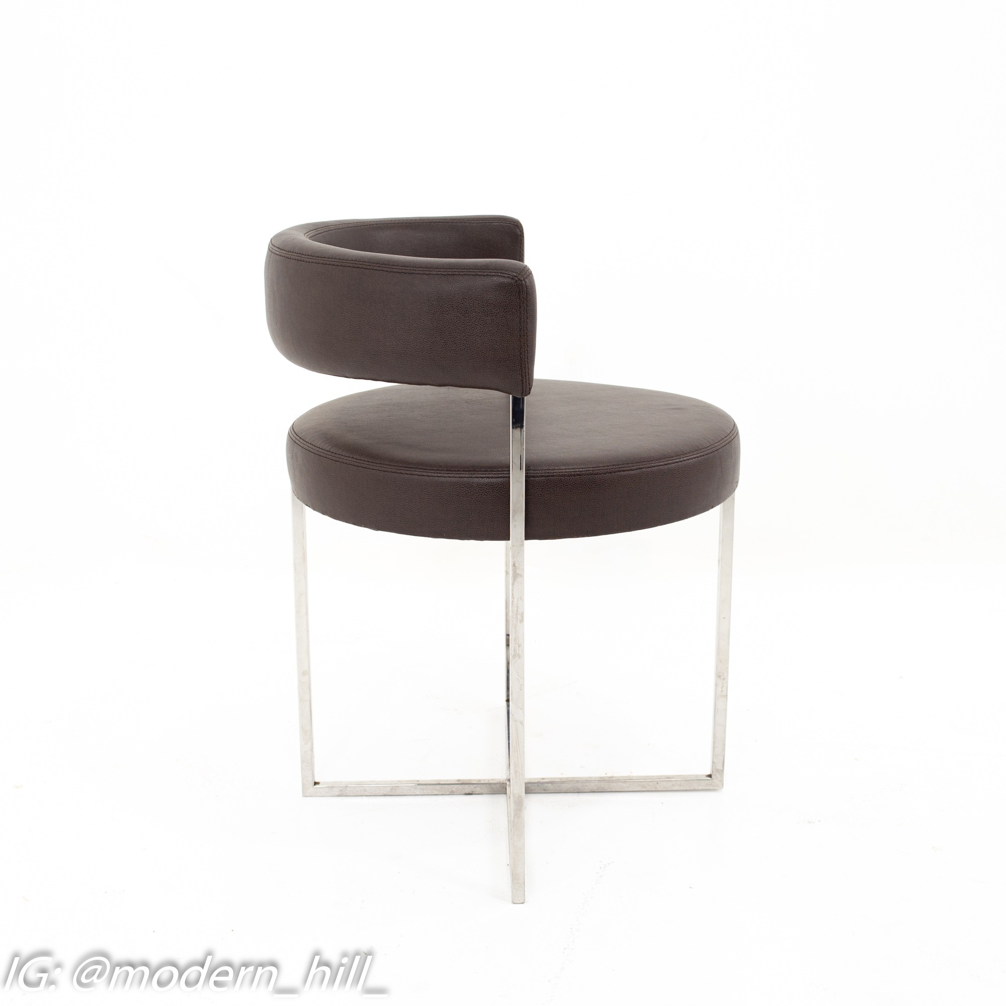 Mid Century Chrome Dining Chairs - Set of 8