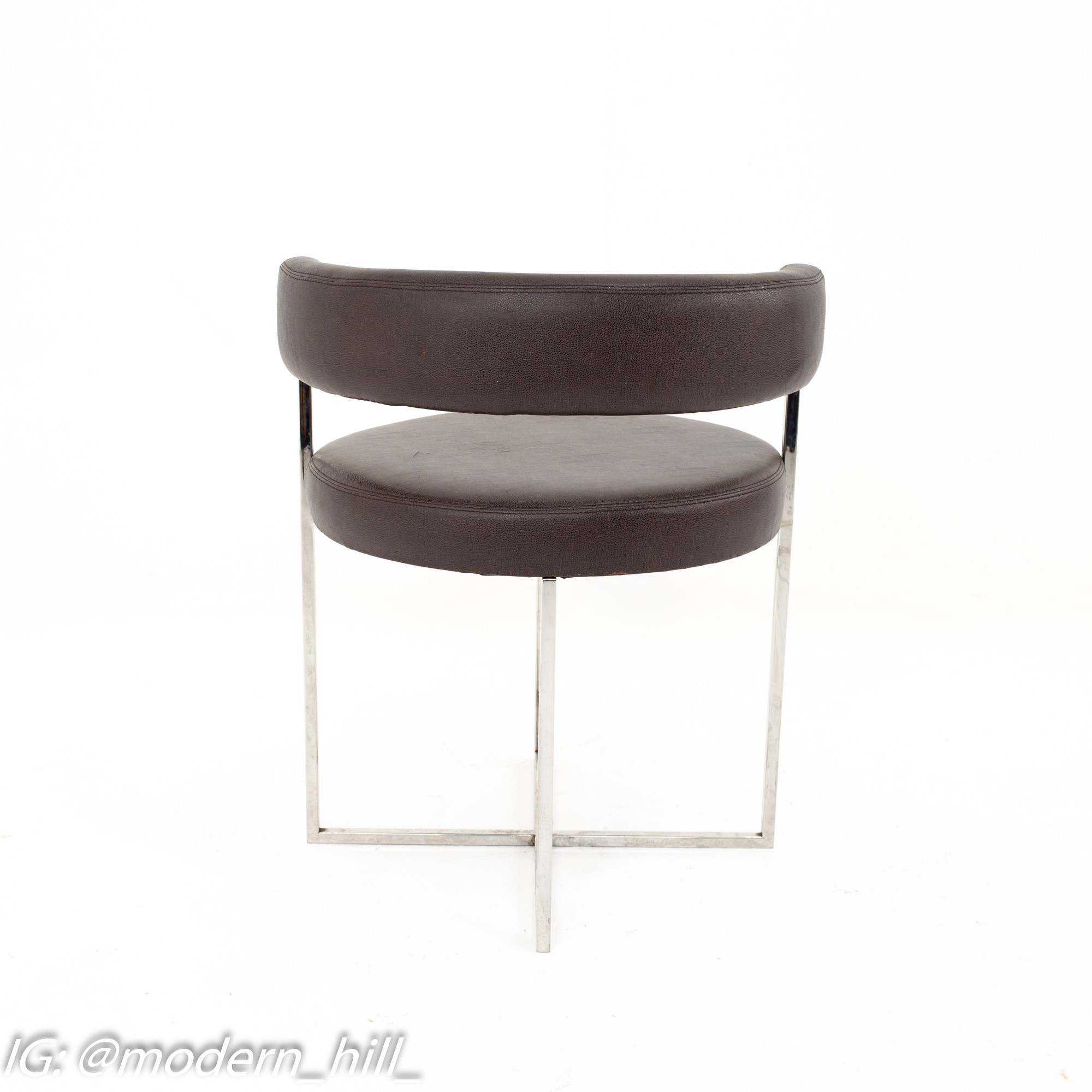 Mid Century Chrome Dining Chairs - Set of 8