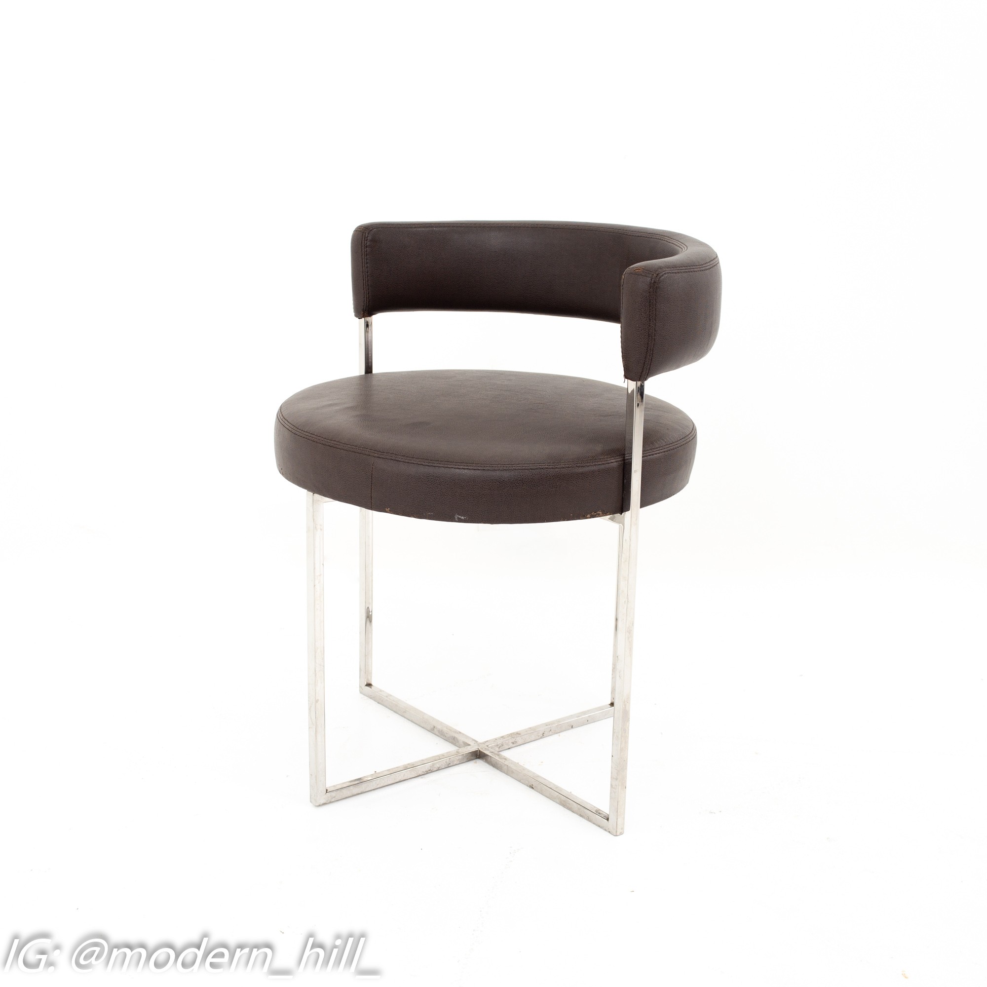 Mid Century Chrome Dining Chairs - Set of 8