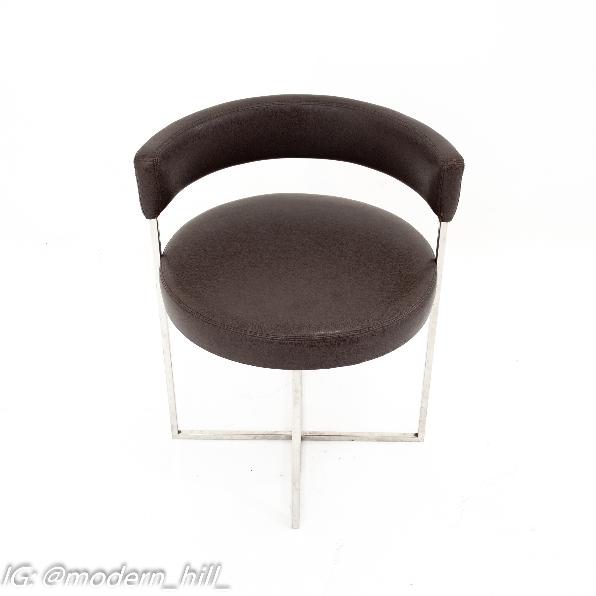 Mid Century Chrome Dining Chairs - Set of 8