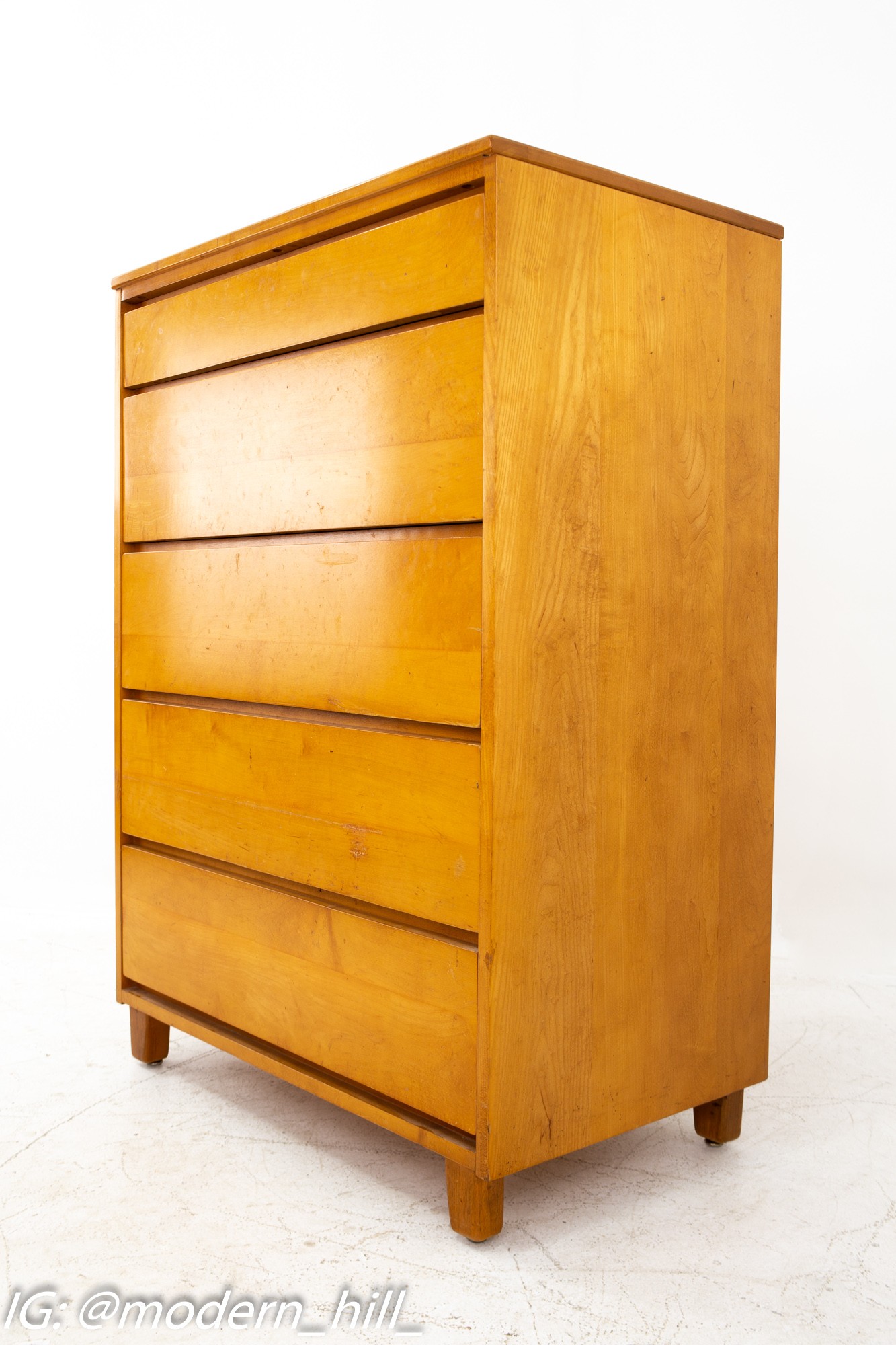 Russel Wright for Conant Ball Mid Century Highboy Dresser