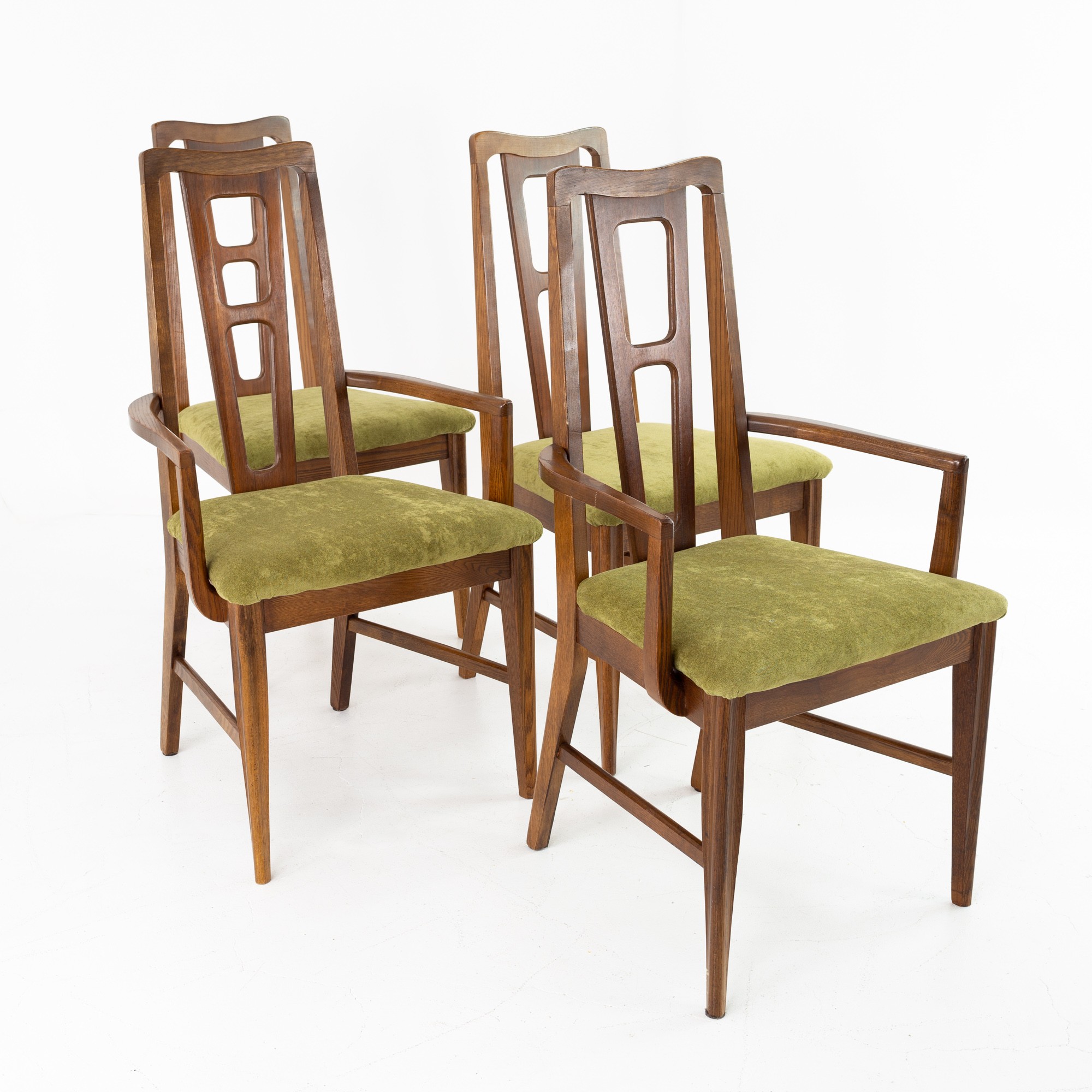 Bassett Furniture Mid Century Dining Chairs Set of 4 Mid