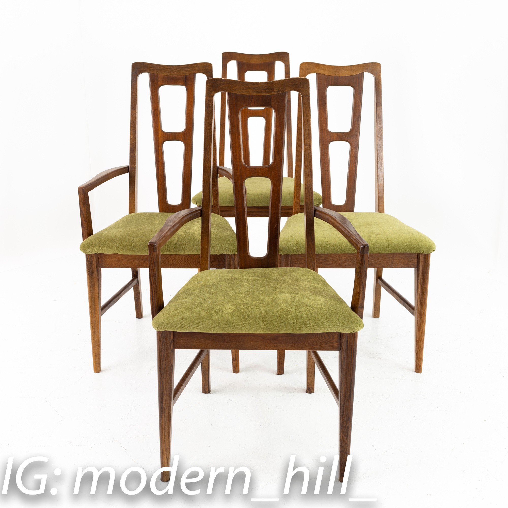 Bassett Furniture Mid Century Dining Chairs - Set of 4