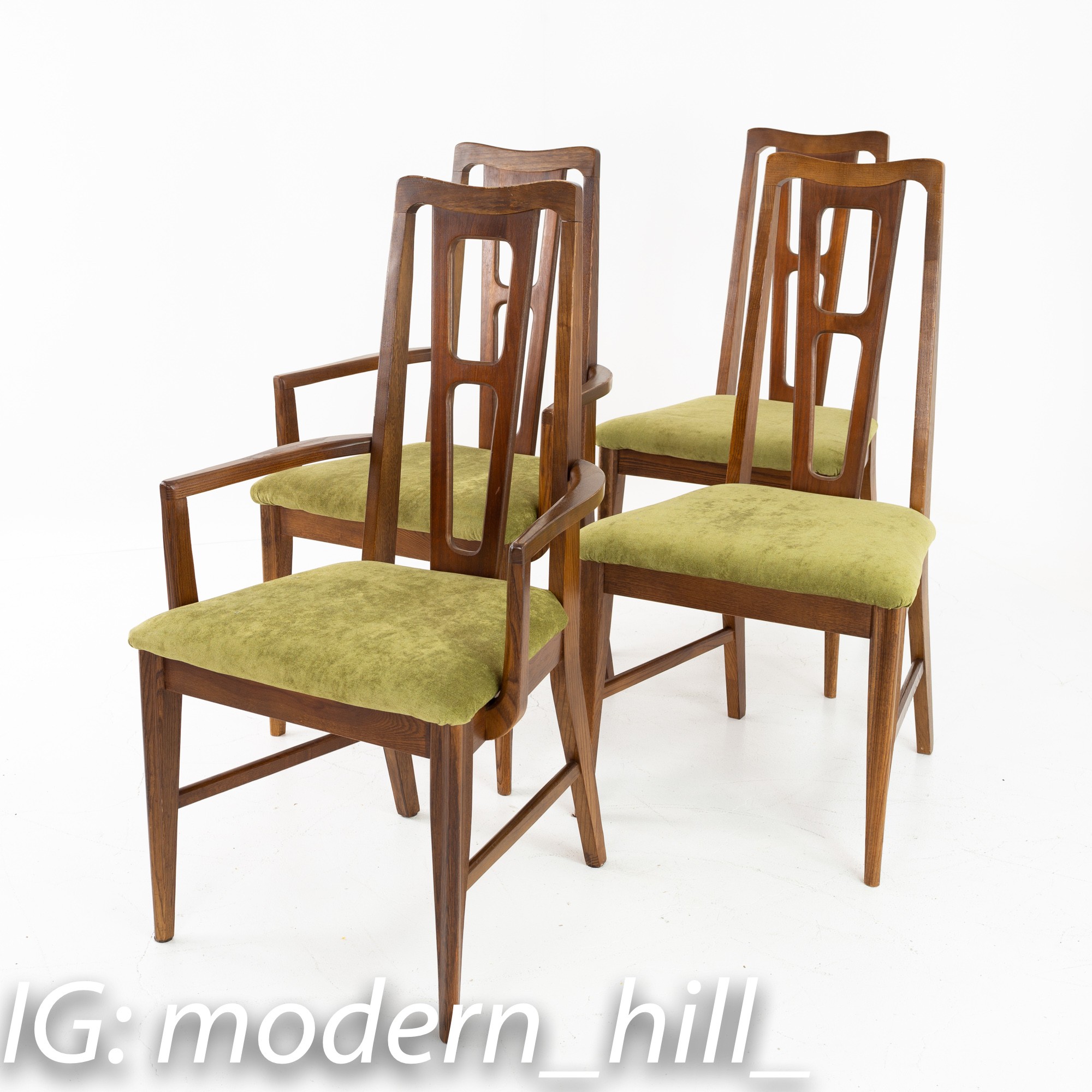 Bassett Furniture Mid Century Dining Chairs - Set of 4