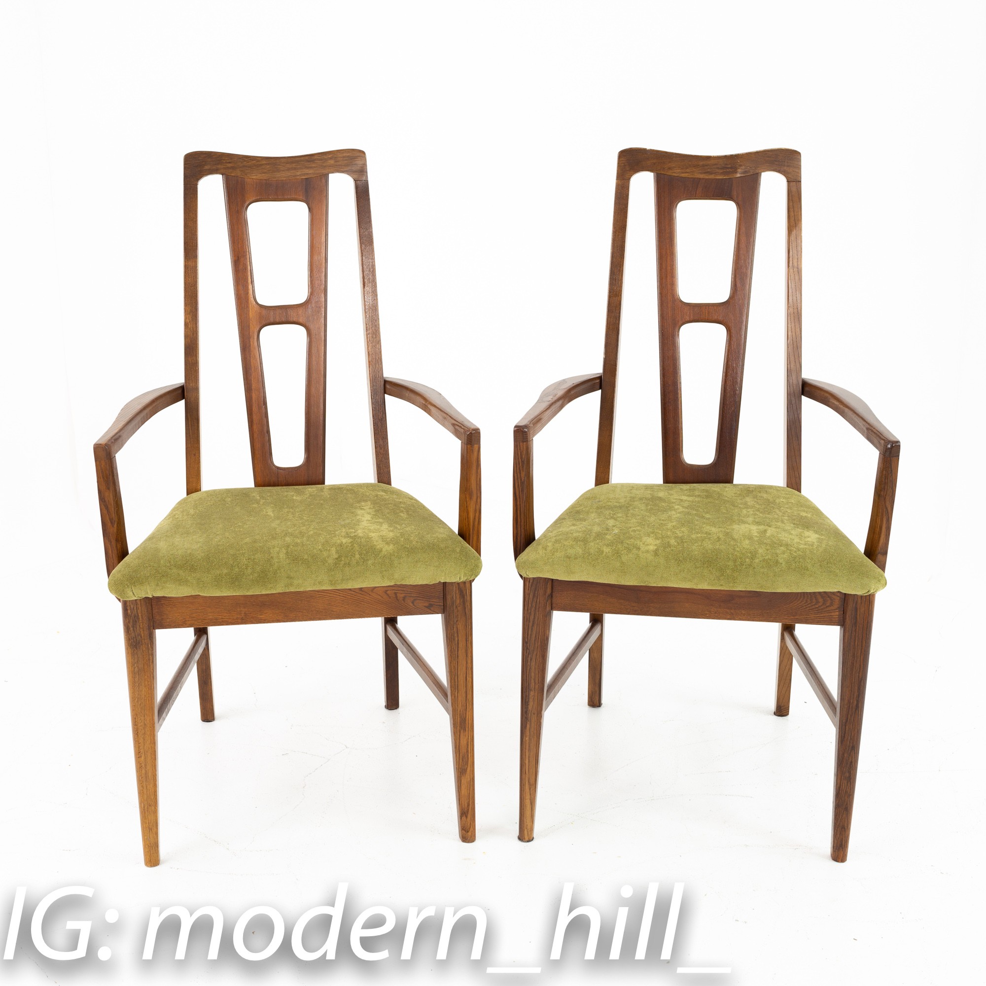 Bassett Furniture Mid Century Dining Chairs - Set of 4