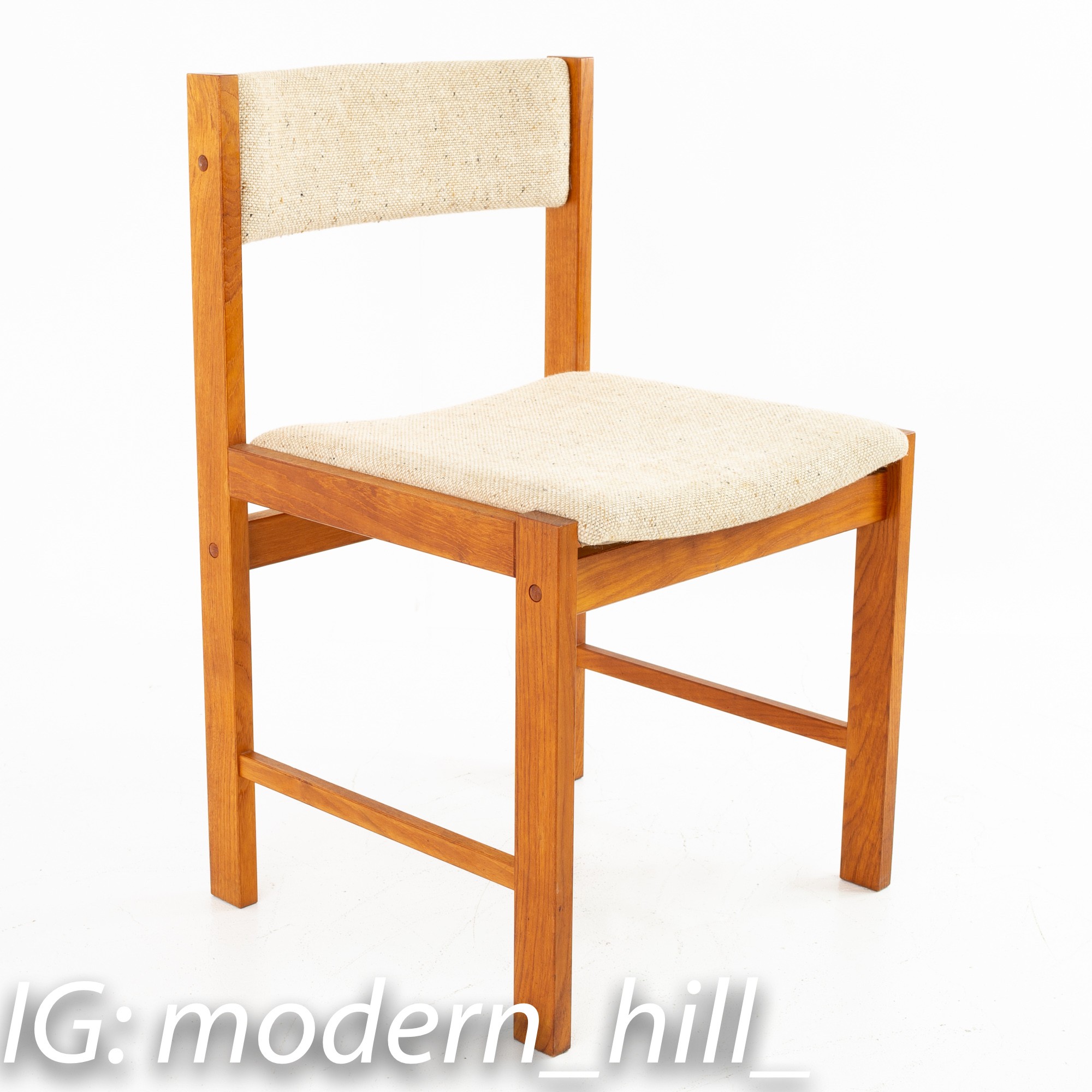 D-Scan Mid Century Teak Dining Chairs - Set of 4