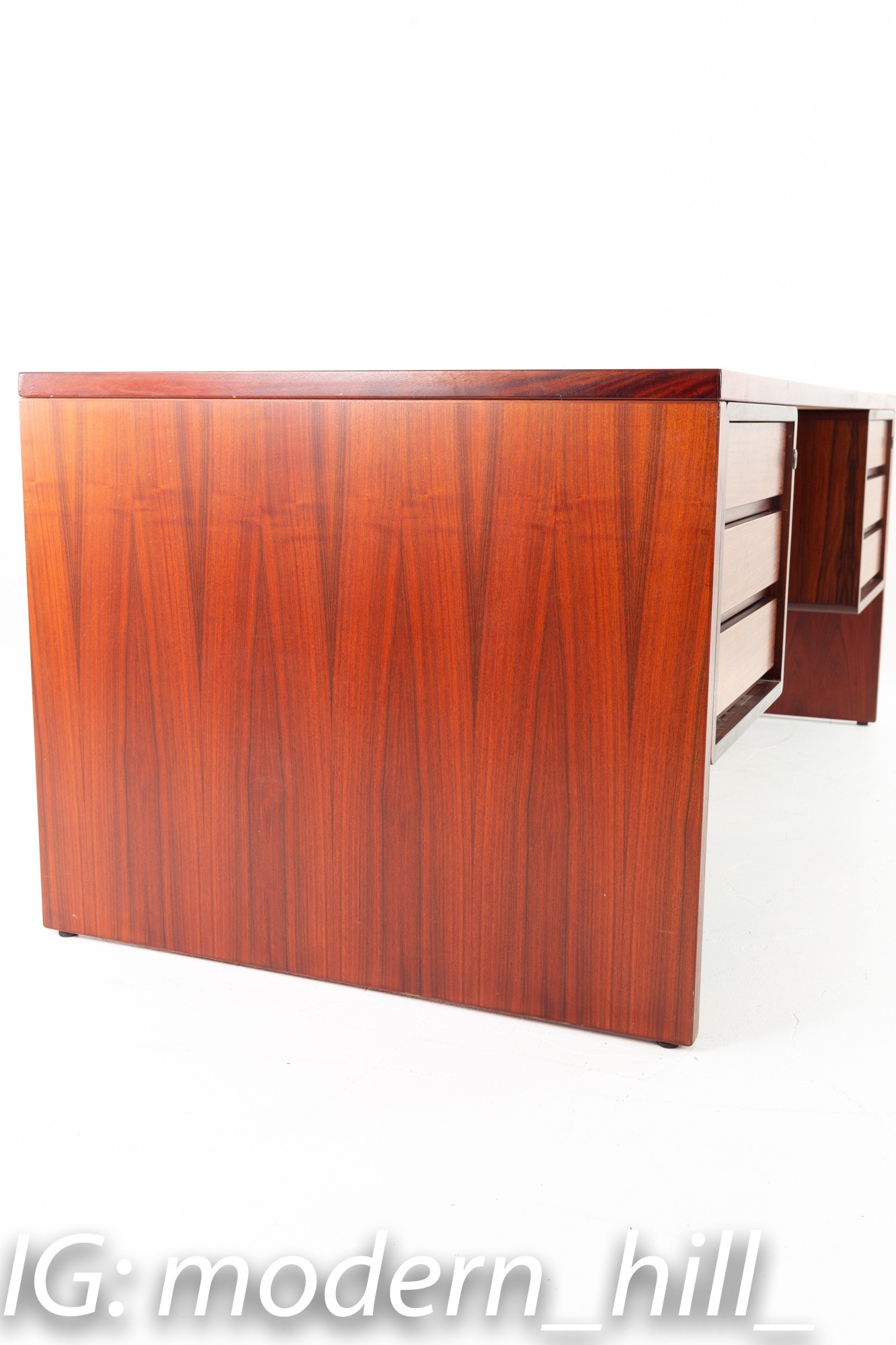 Drexel Mid Century Rosewood Executive Desk