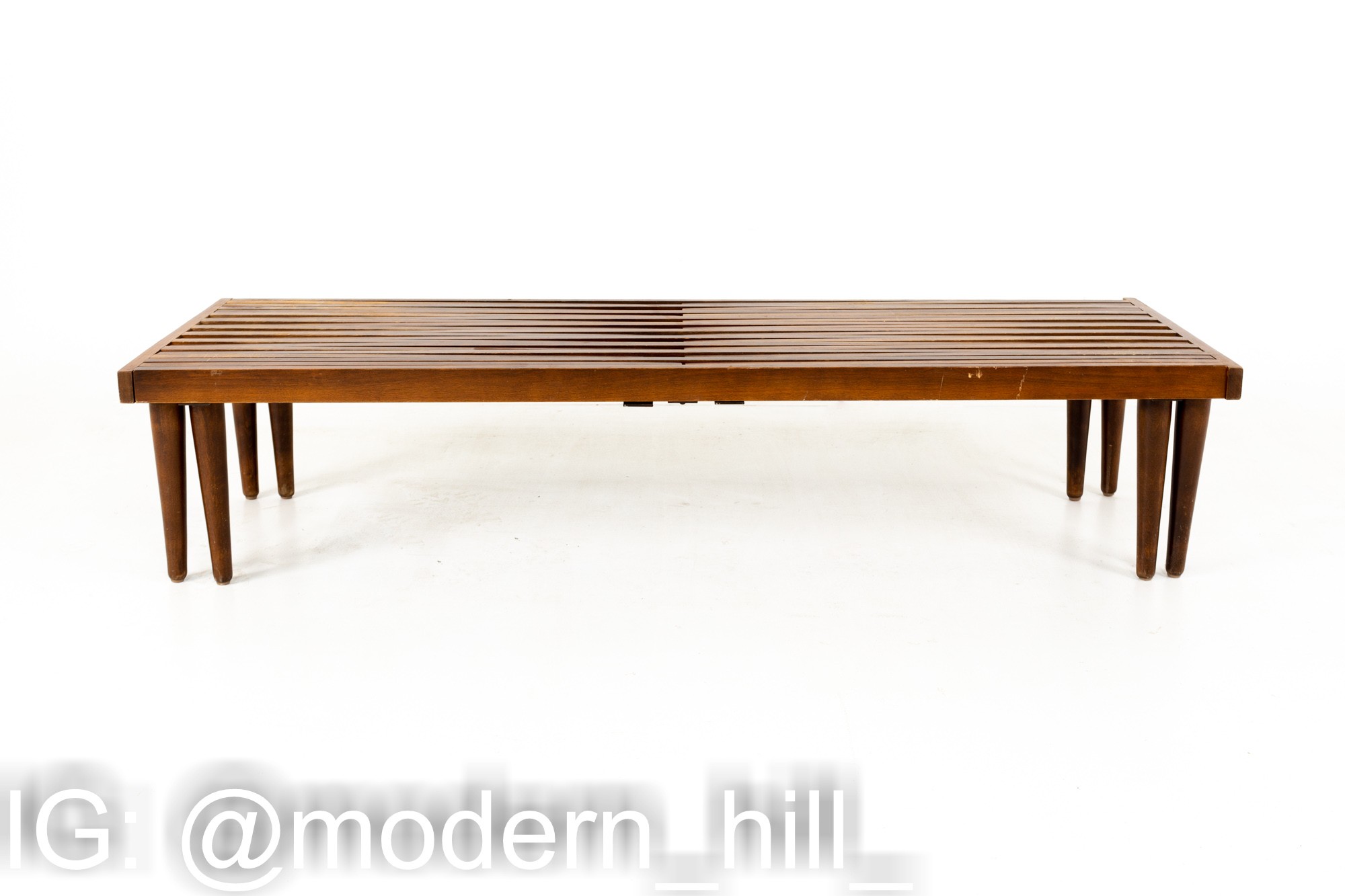 John Keal for Brown Saltman Mid Century Expandable Bench
