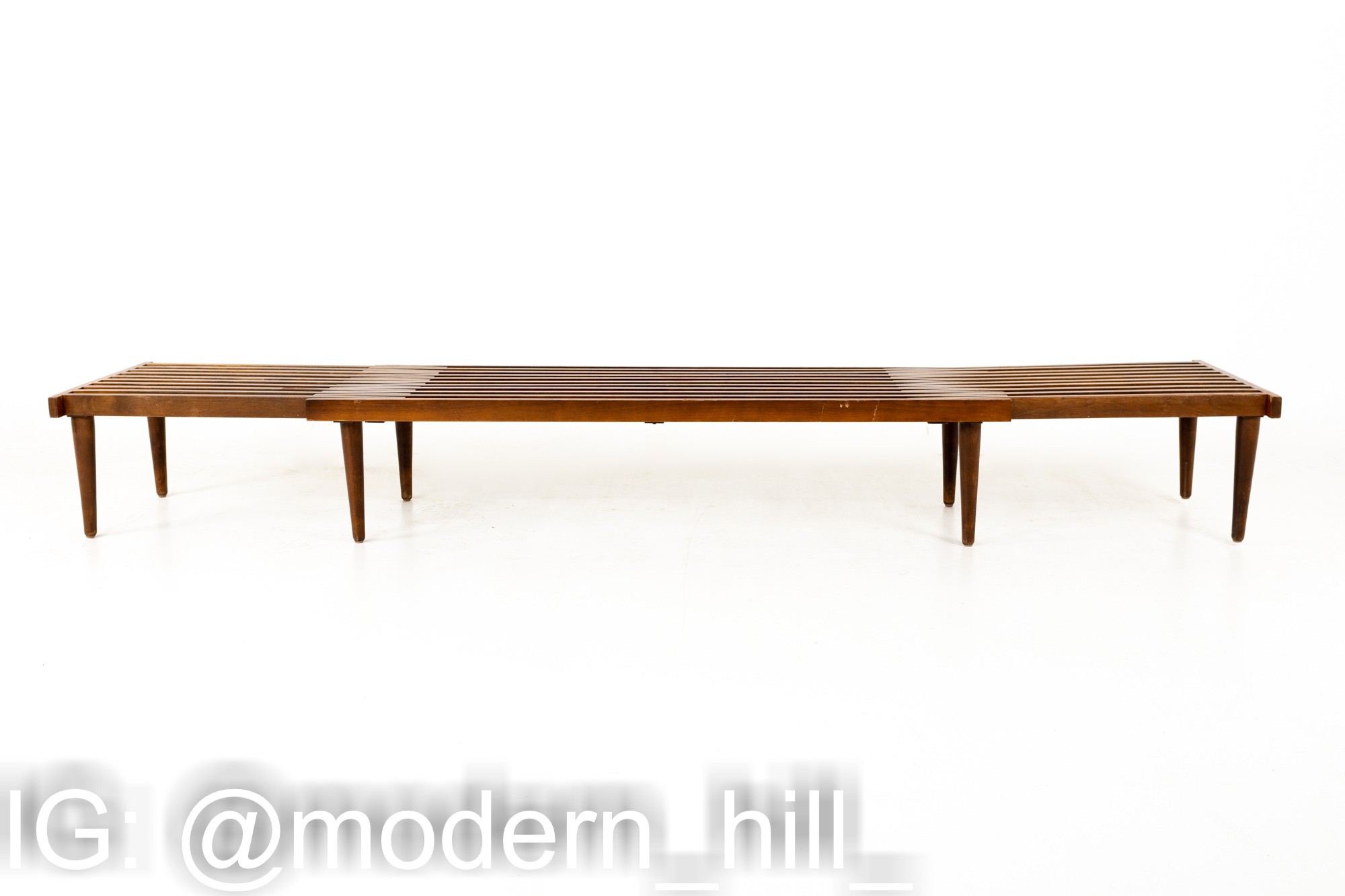 John Keal for Brown Saltman Mid Century Expandable Bench