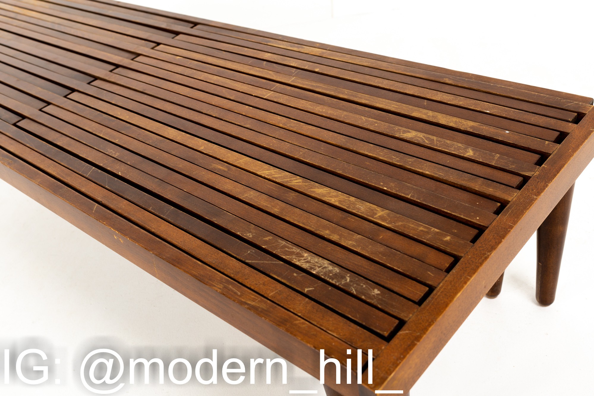 John Keal for Brown Saltman Mid Century Expandable Bench