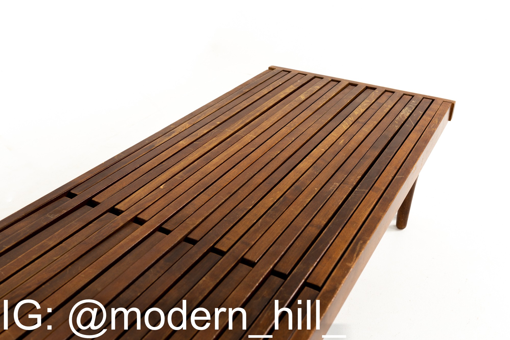 John Keal for Brown Saltman Mid Century Expandable Bench