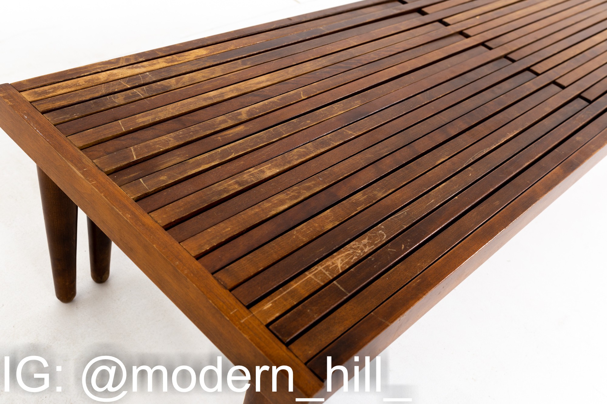 John Keal for Brown Saltman Mid Century Expandable Bench