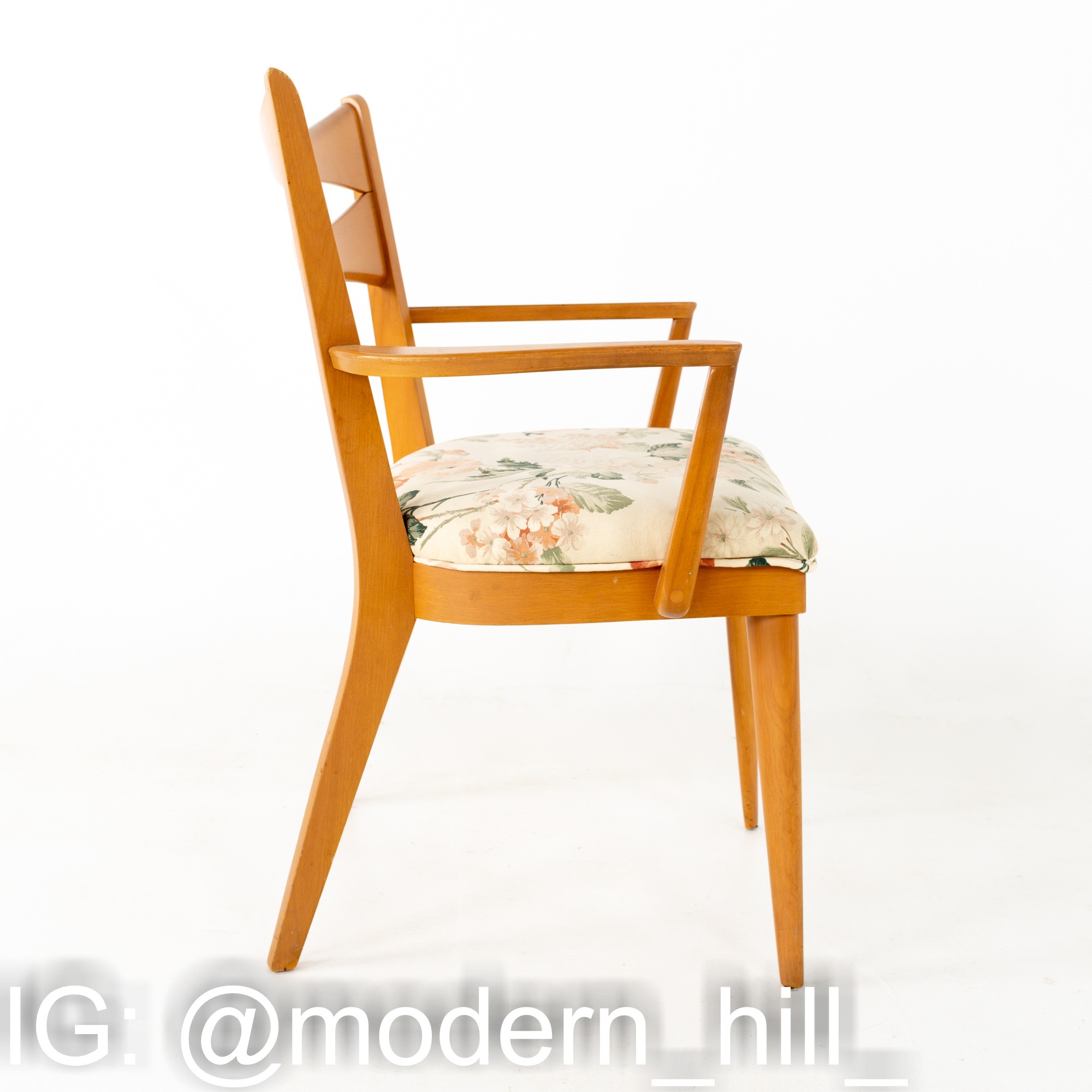 Paul Mccobb Style Heywood Wakefield Mid Century Bowtie Dining Chairs - Set of 6