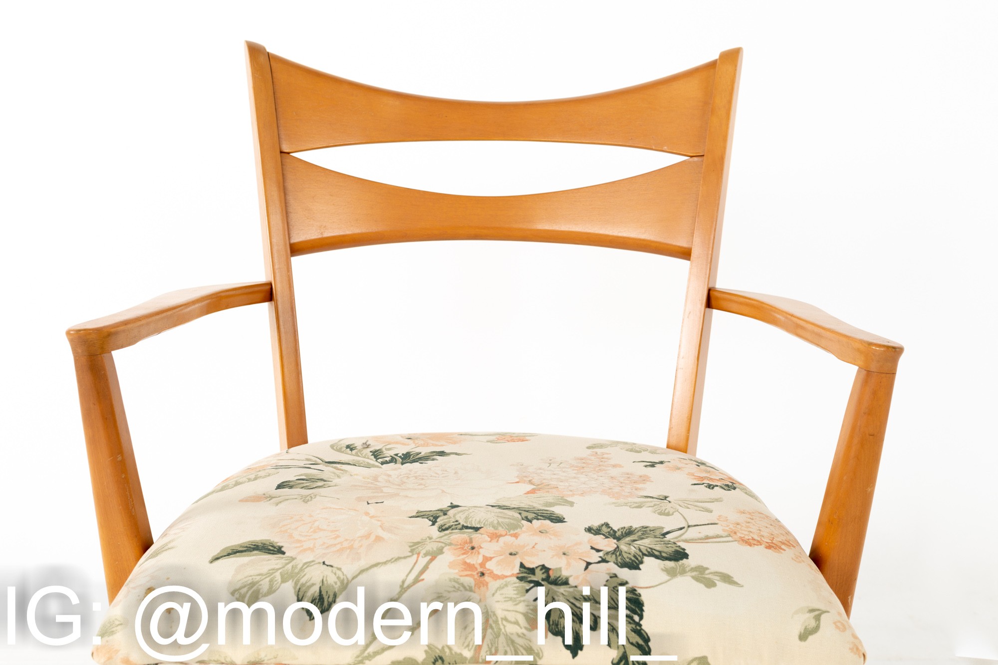 Paul Mccobb Style Heywood Wakefield Mid Century Bowtie Dining Chairs - Set of 6