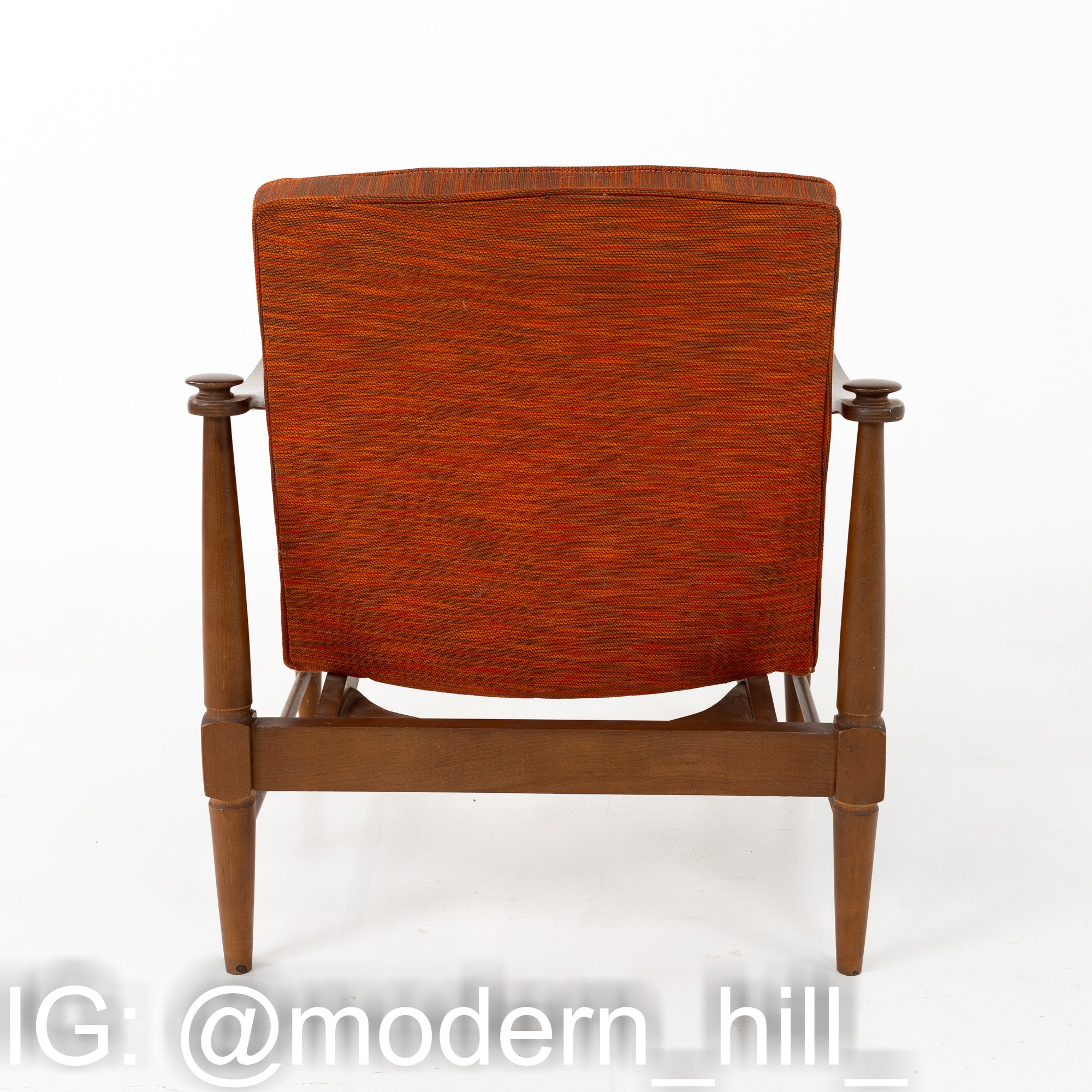 Images | Mid Century Modern Furniture - Mid Century Furniture Chicago Murphy Miller Mid Century Walnut Lounge Chairs - Pair
