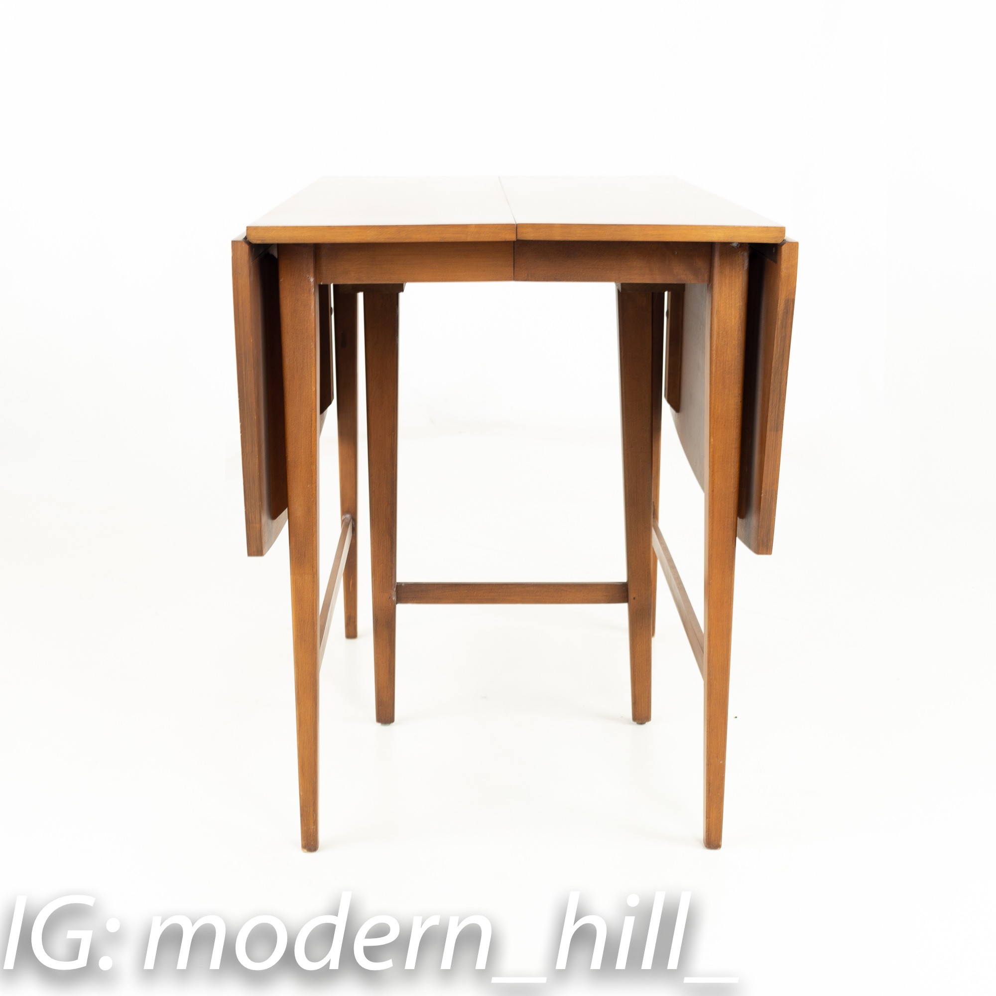 Paul Mccobb Heywood-wakefield Mid Century Maple Solid Wood Drop Side Dining Table