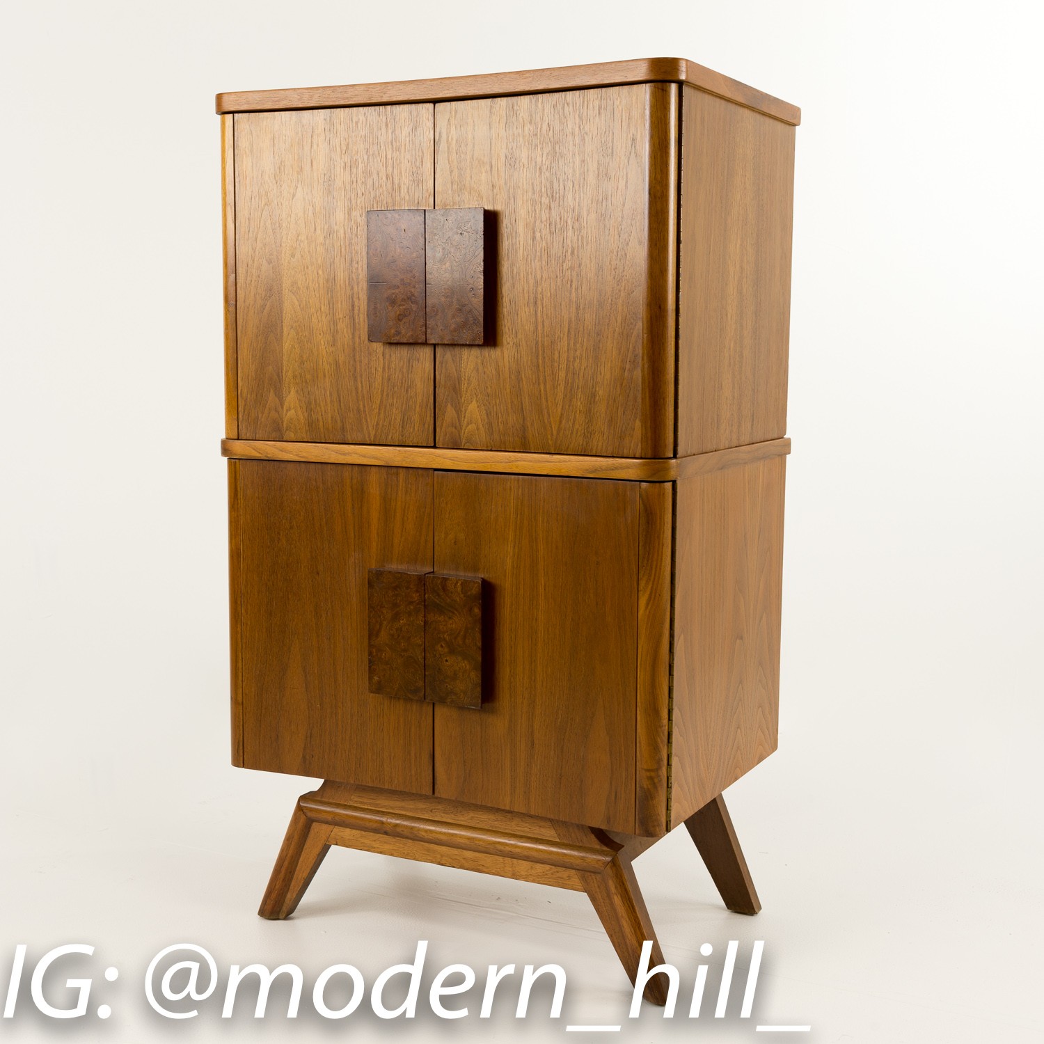 Mid-century Small Console Bar Cabinet