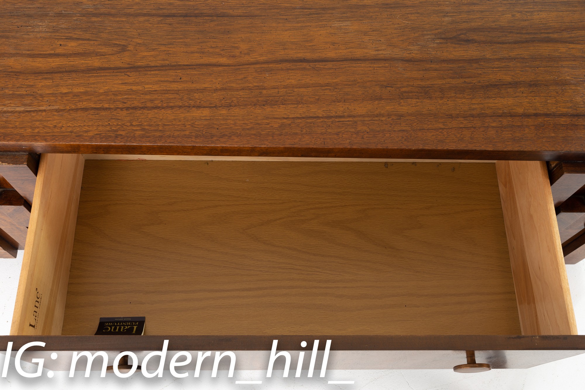 Lane Brutalist Mid Century Low Profile Credenza