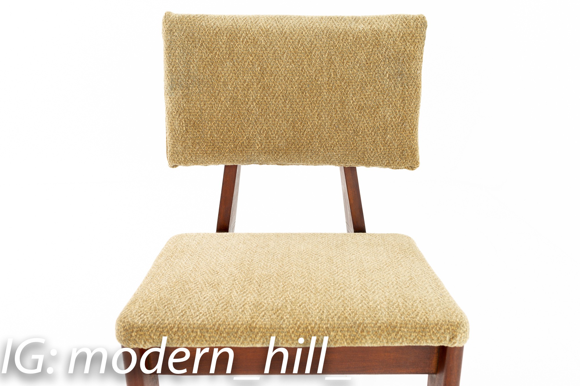 George Nelson for Herman Miller Mid Century Walnut Dining Desk Chairs - Pair