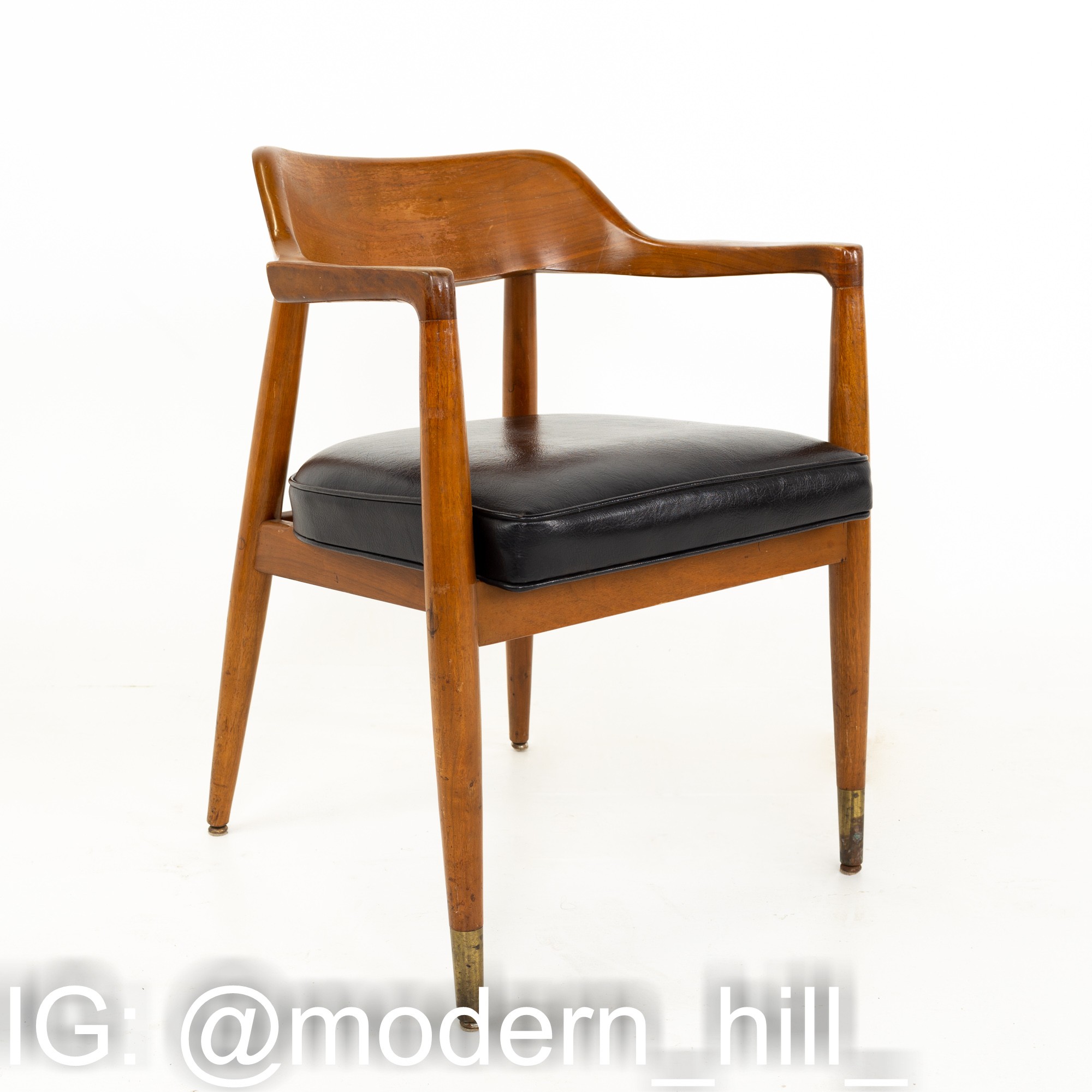 Paoli Mid Century Walnut Occasional Chairs - Pair