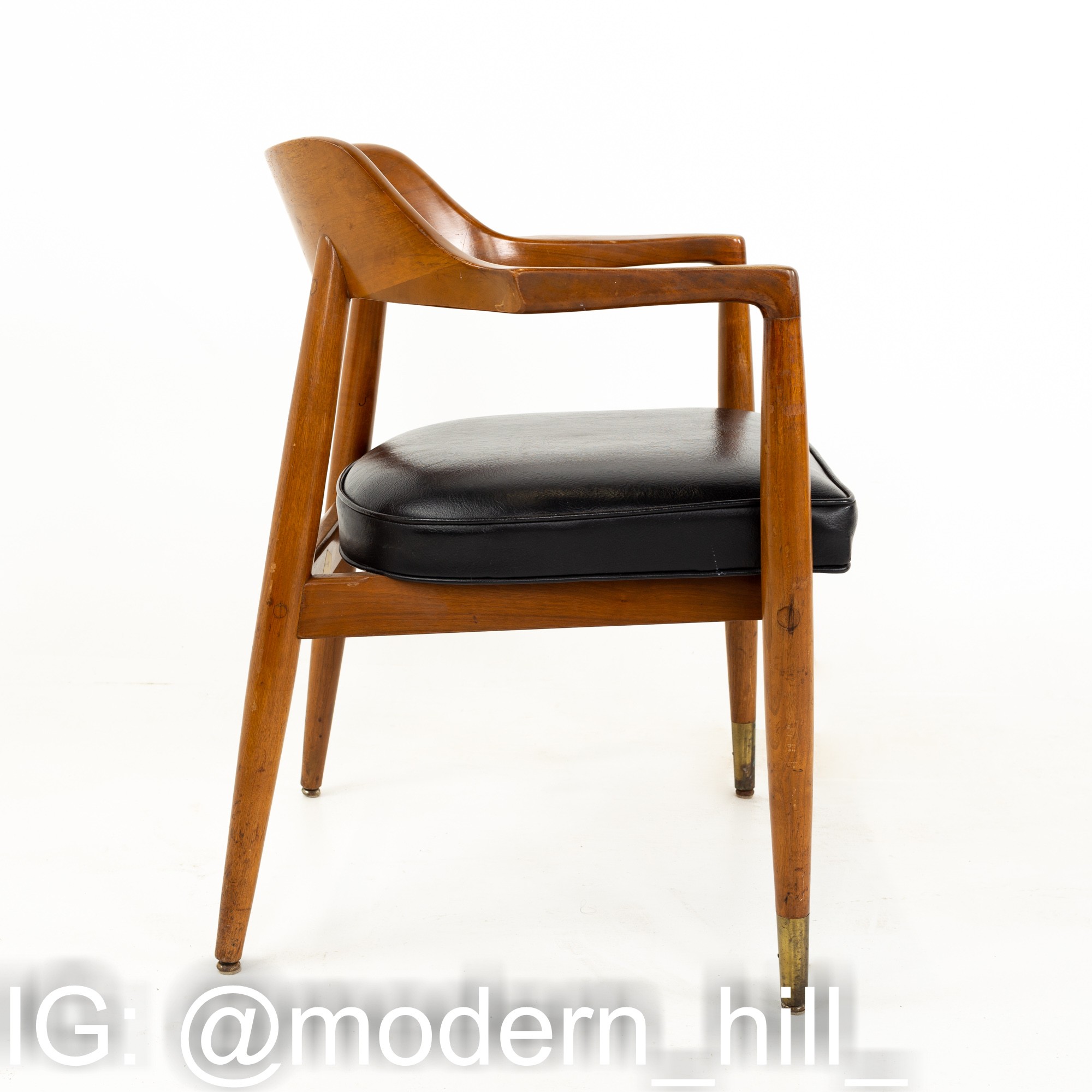 Paoli Mid Century Walnut Occasional Chairs - Pair