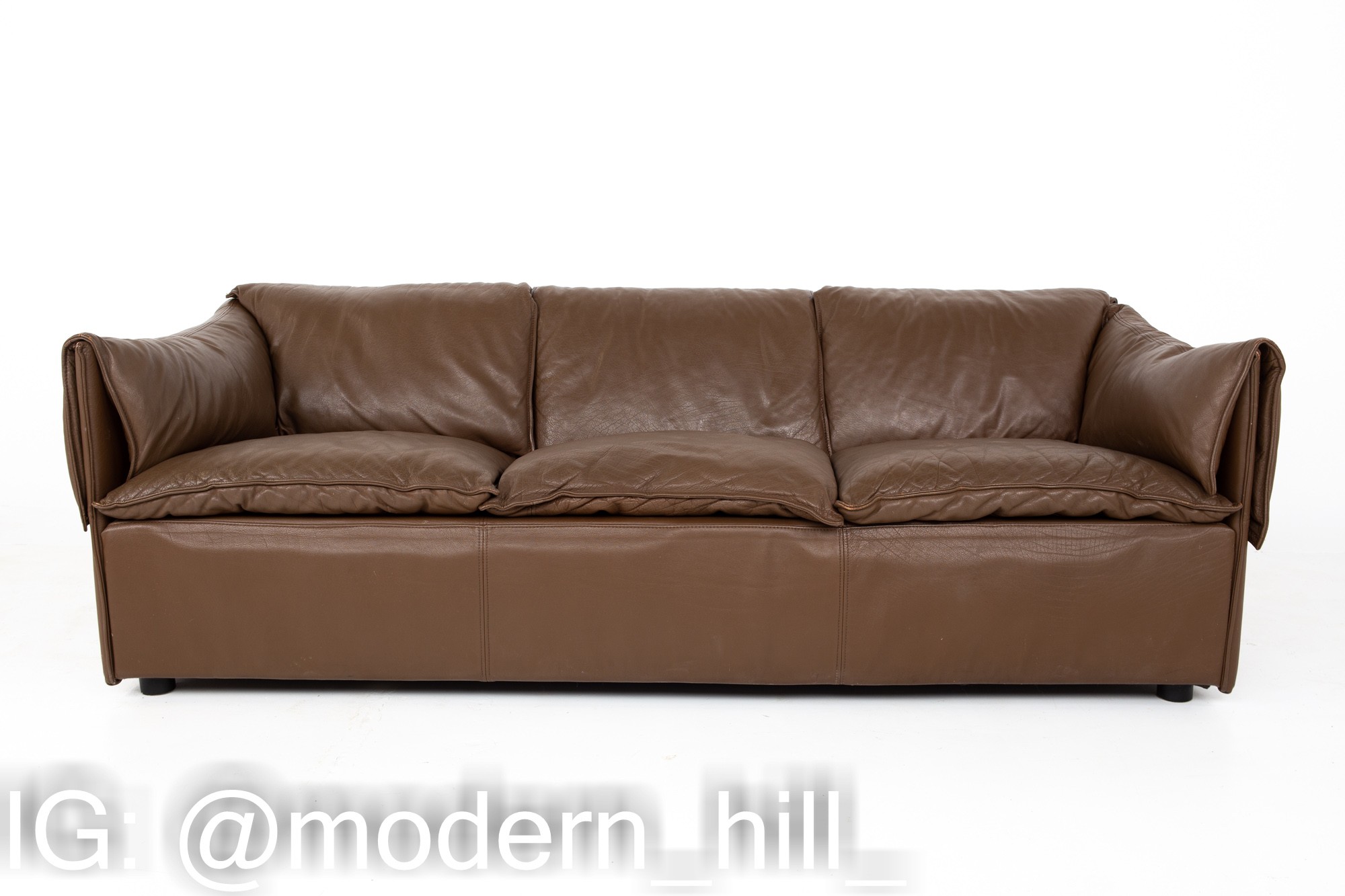 Niels Eilersen Mid Century Danish Leather Sofas - Matching Pair