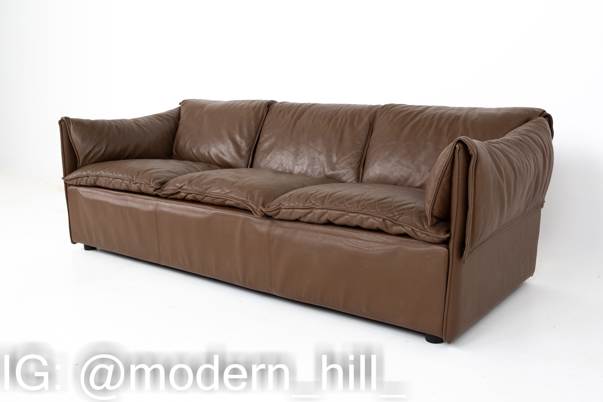 Niels Eilersen Mid Century Danish Leather Sofas - Matching Pair